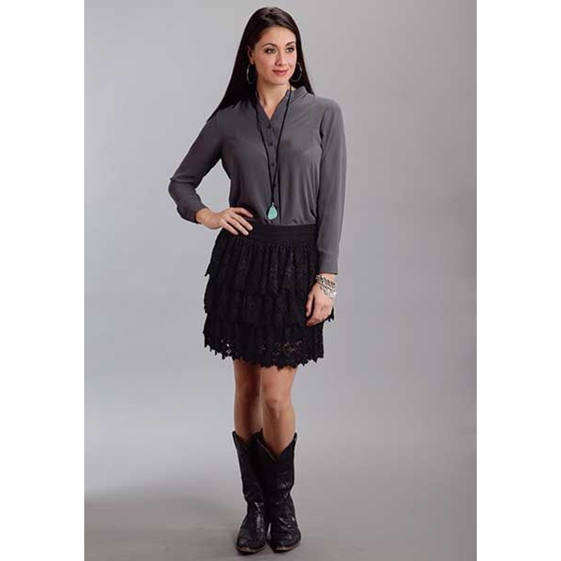 Stetson Ladies Fall lll 3 Tier Lace Skirt