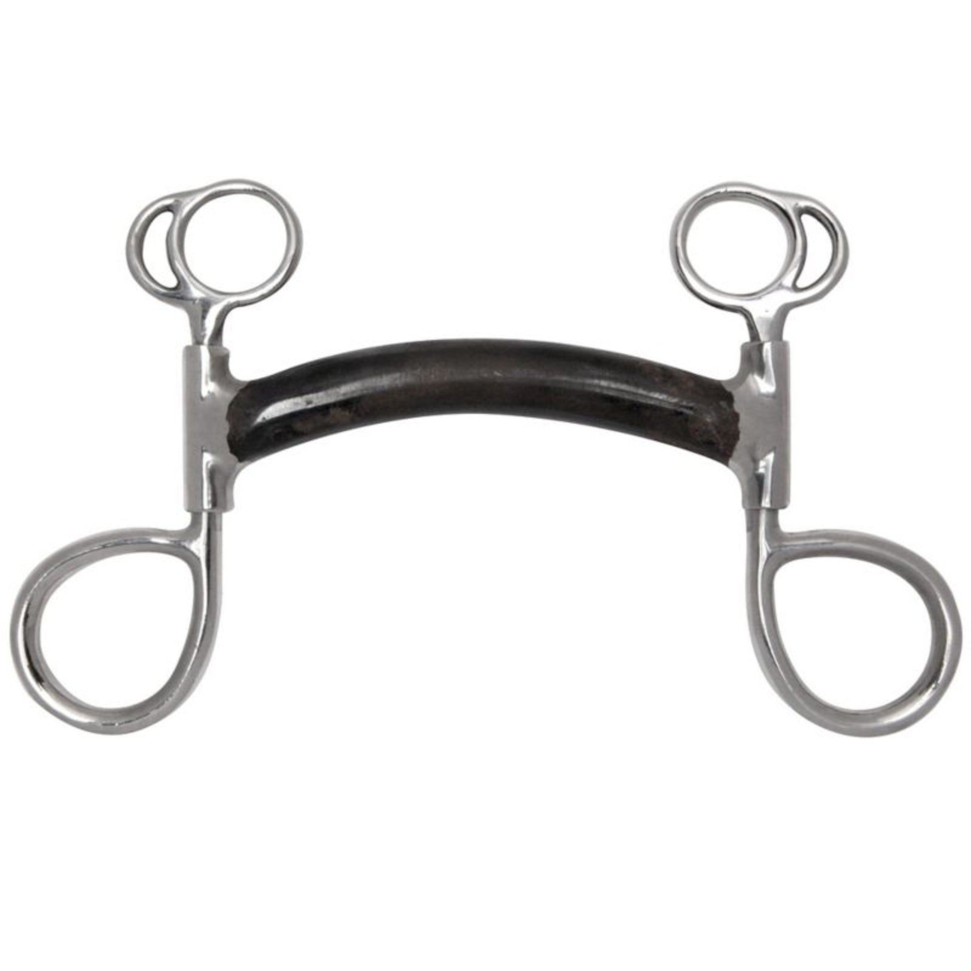 Black Steel Mullen Mouth Swivel Bumper Bit 5 Brn
