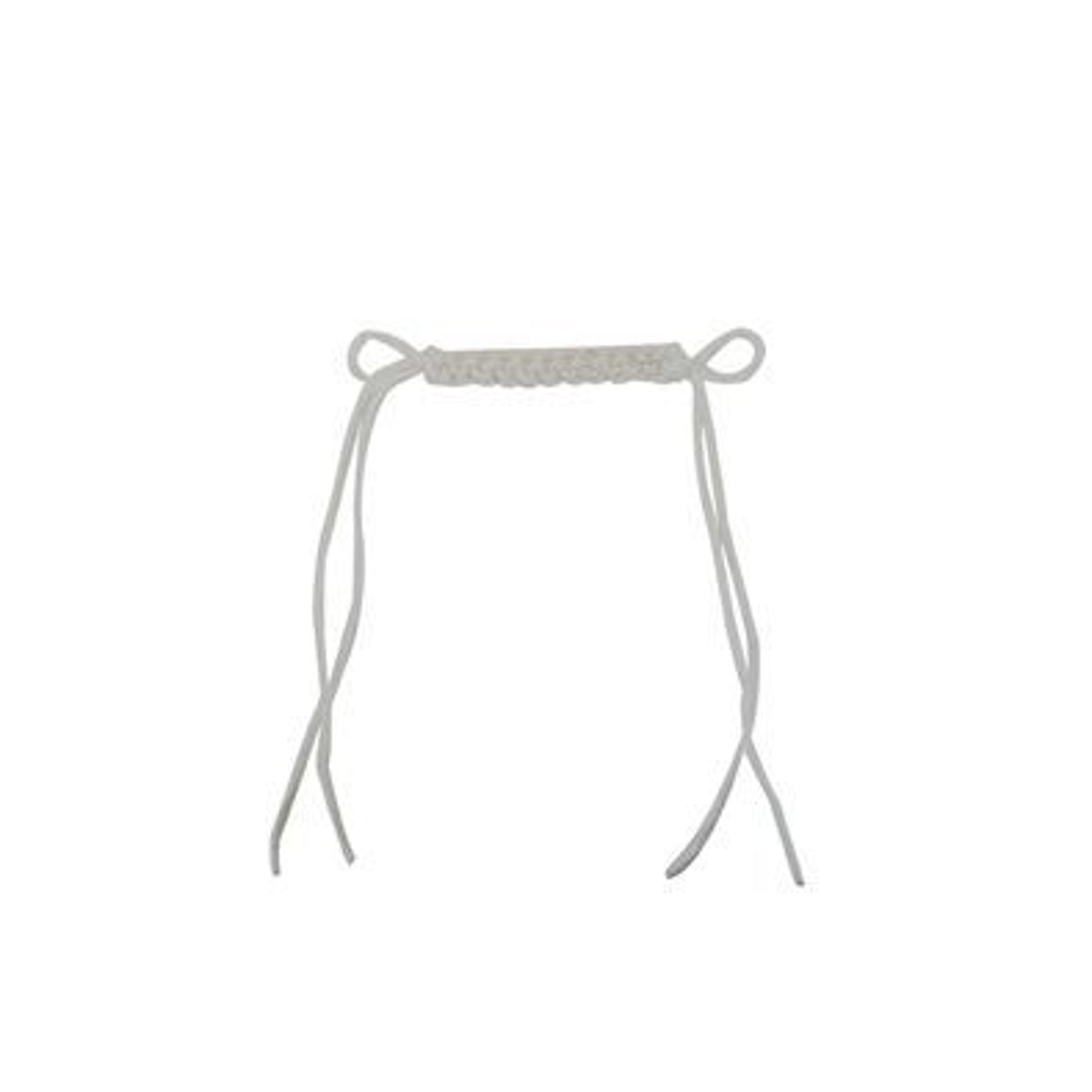 Metalab White Braid Curb Strap 19.5 Brn