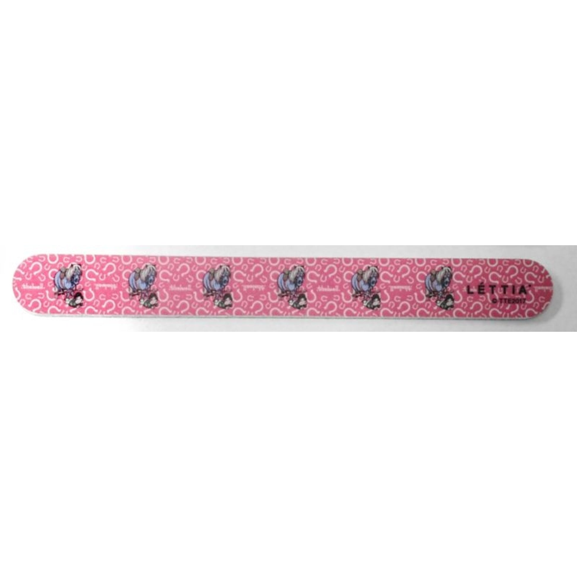 Lettia Thelwell Fall Emery Board Nail FileBk/Wh