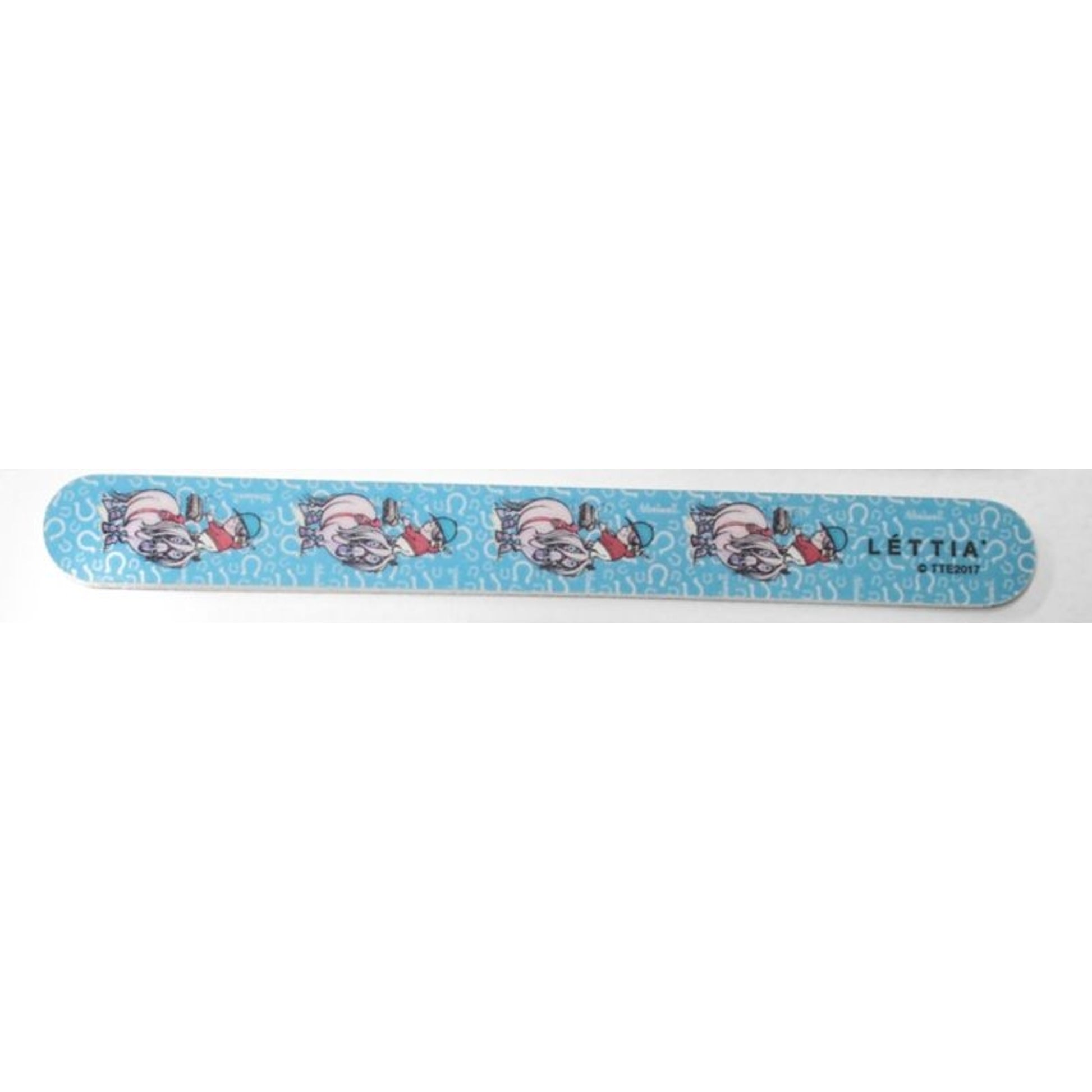 Lettia Thelwell Fall Emery Board Nail FileBk/Wh