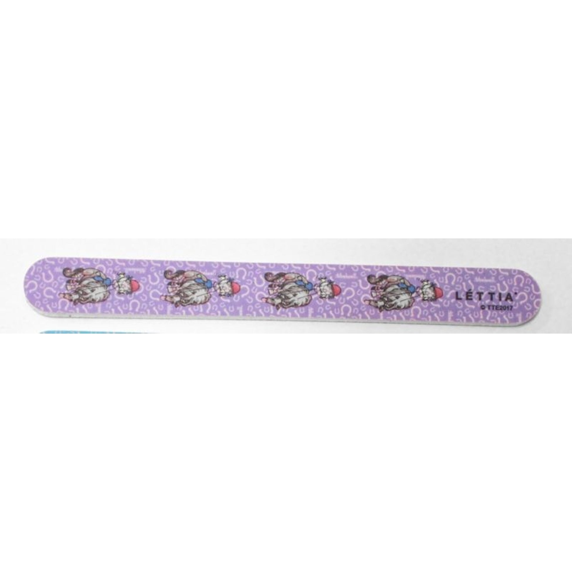 Lettia Thelwell Fall Emery Board Nail FileBk/Wh