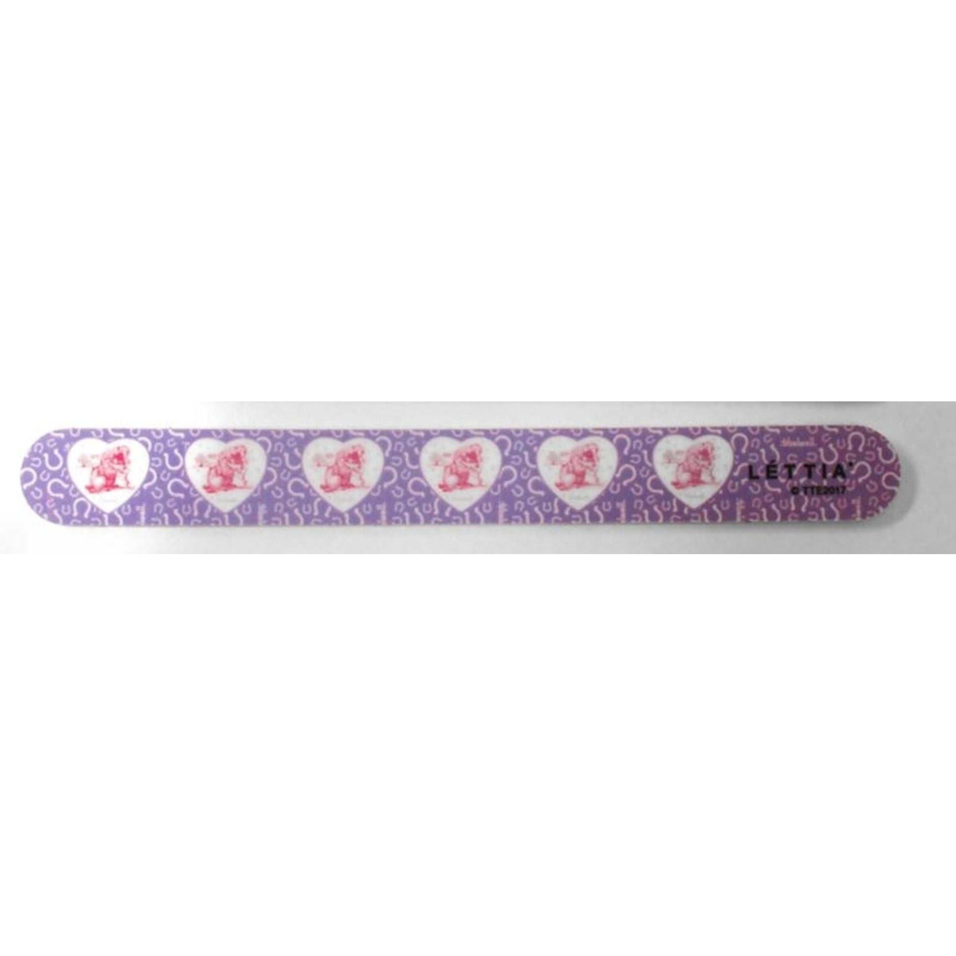 Lettia Thelwell Fall Emery Board Nail FileBk/Wh