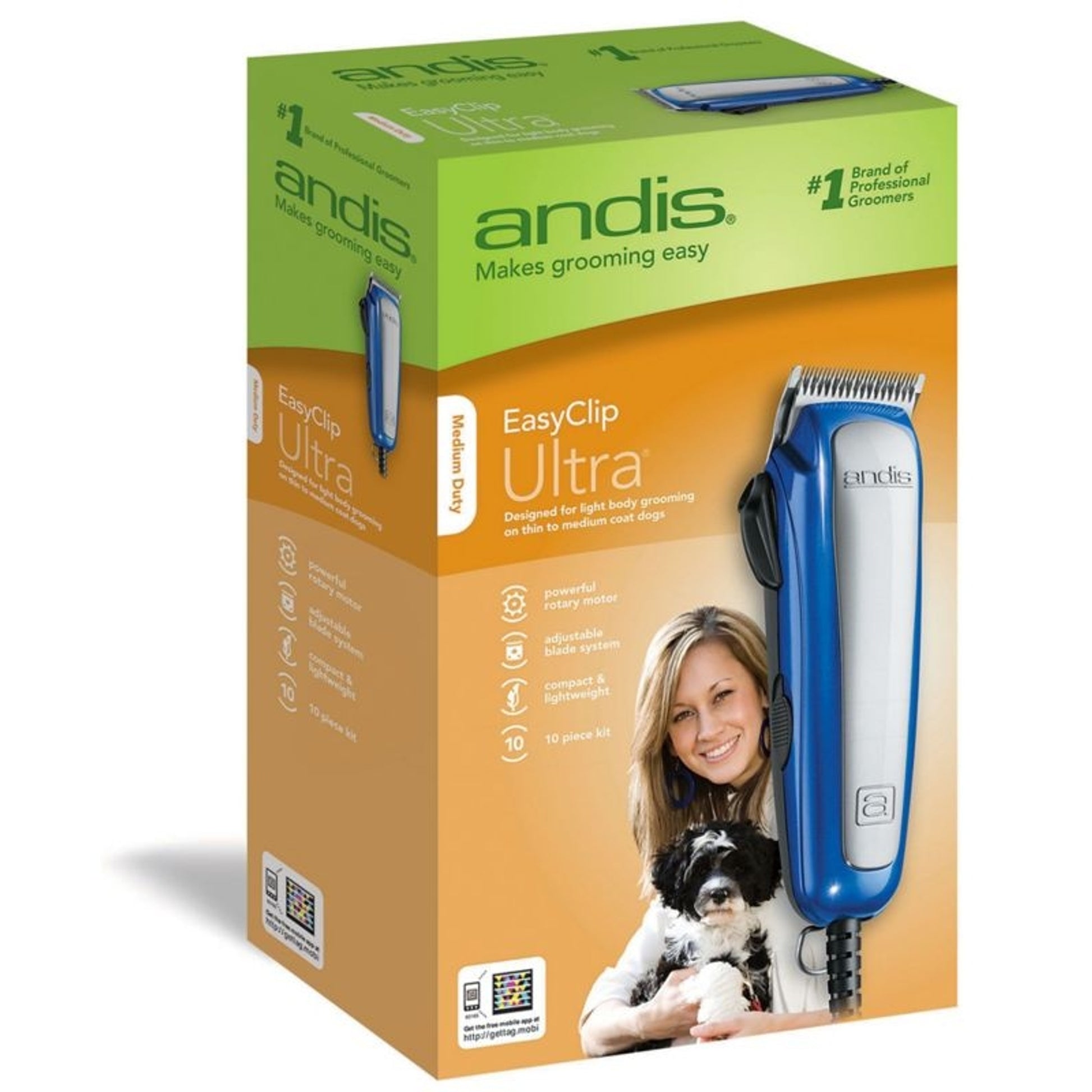 Easy Clip Ultra Clipper Kit For Pets 10 Piece Blu