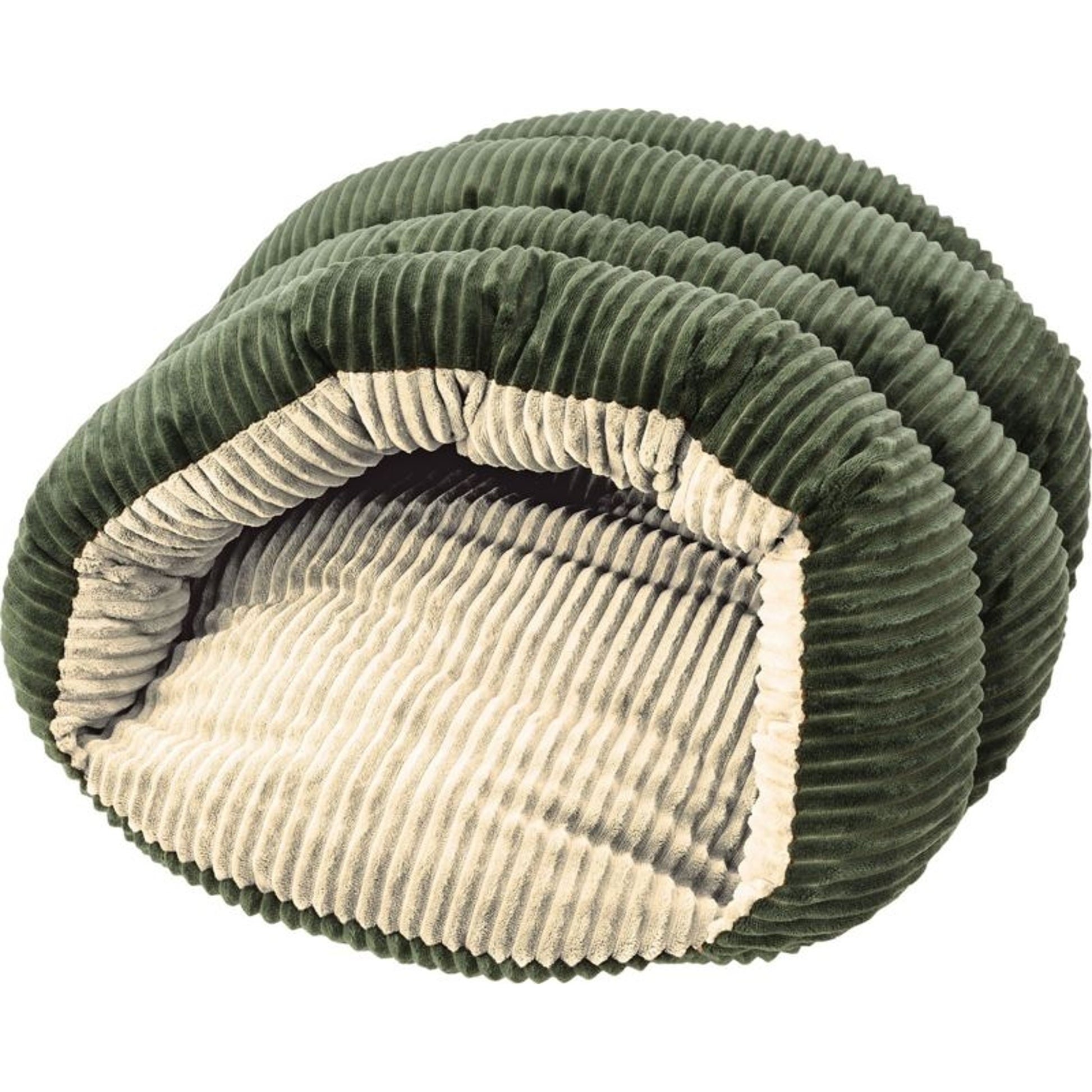 Sleep Zone Corduroy Cuddle Cave 22 In Grn