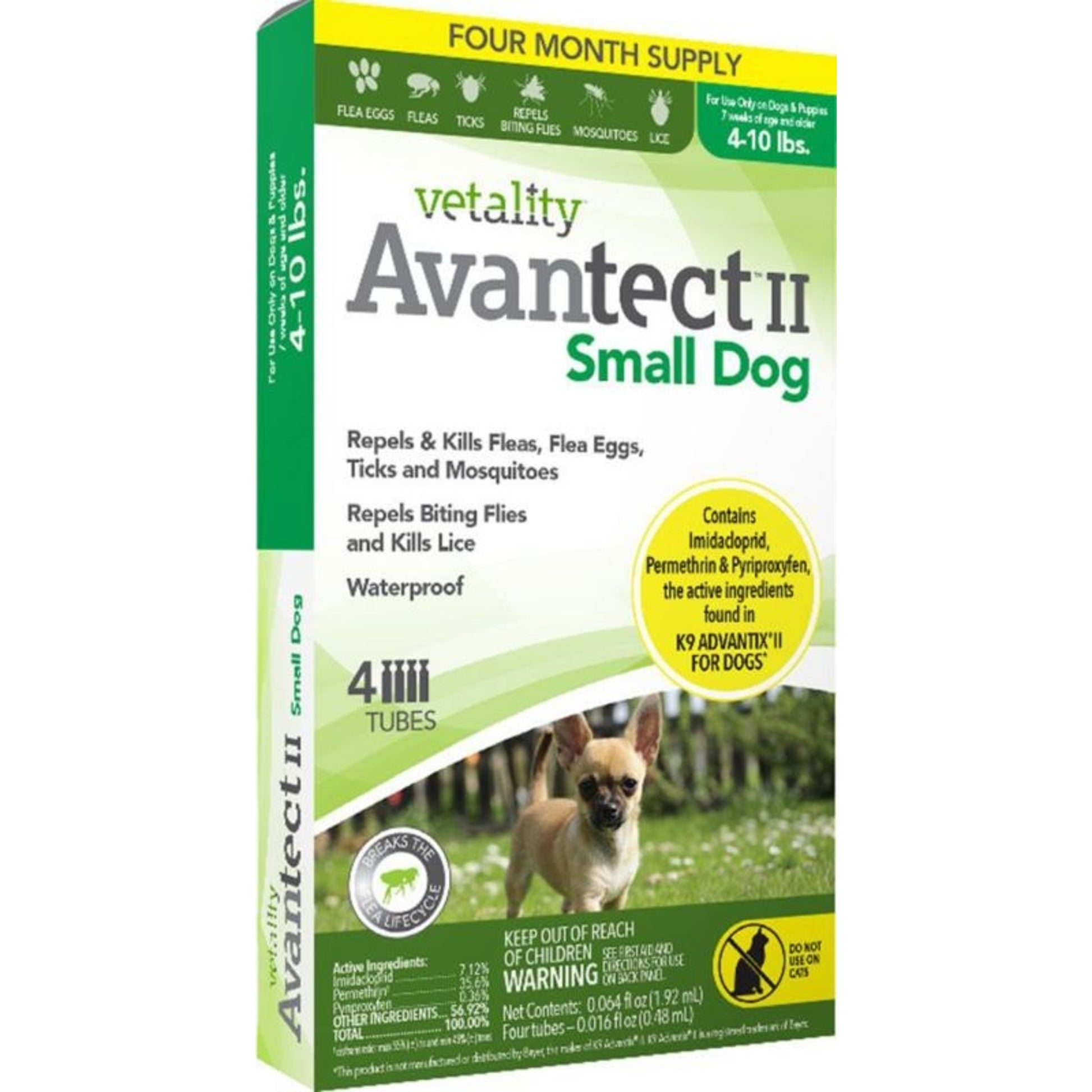 Vetality Avantect Ii For Dogs SM 4-10lb
