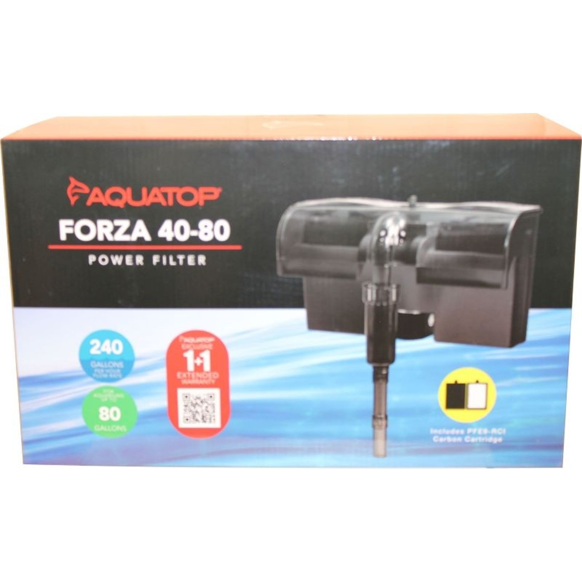 Forza Power Filter With Skimmer 80 gal Black