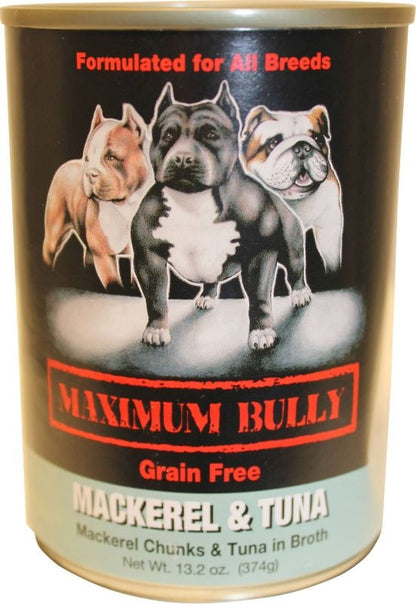 Maximum Bully Canned Dog Food 13.2oz Tuna/Chicken