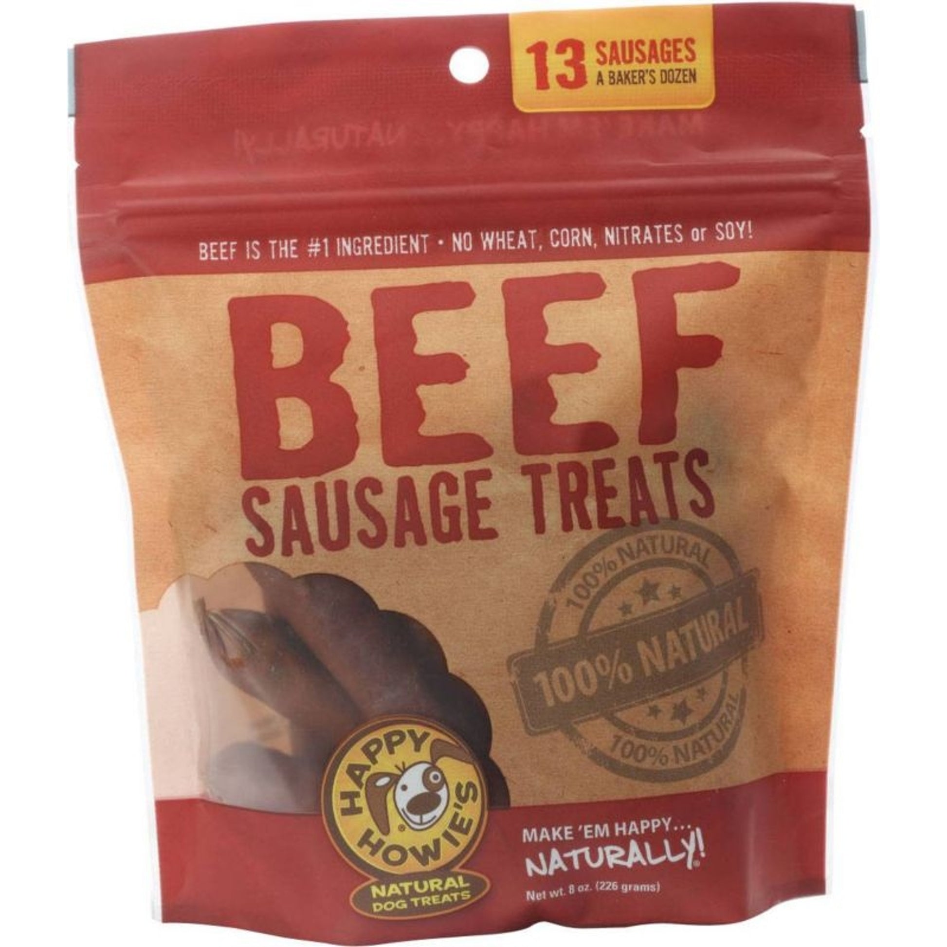 Happy Howies Sausage Bakers Dozen 13pk/4in Beef
