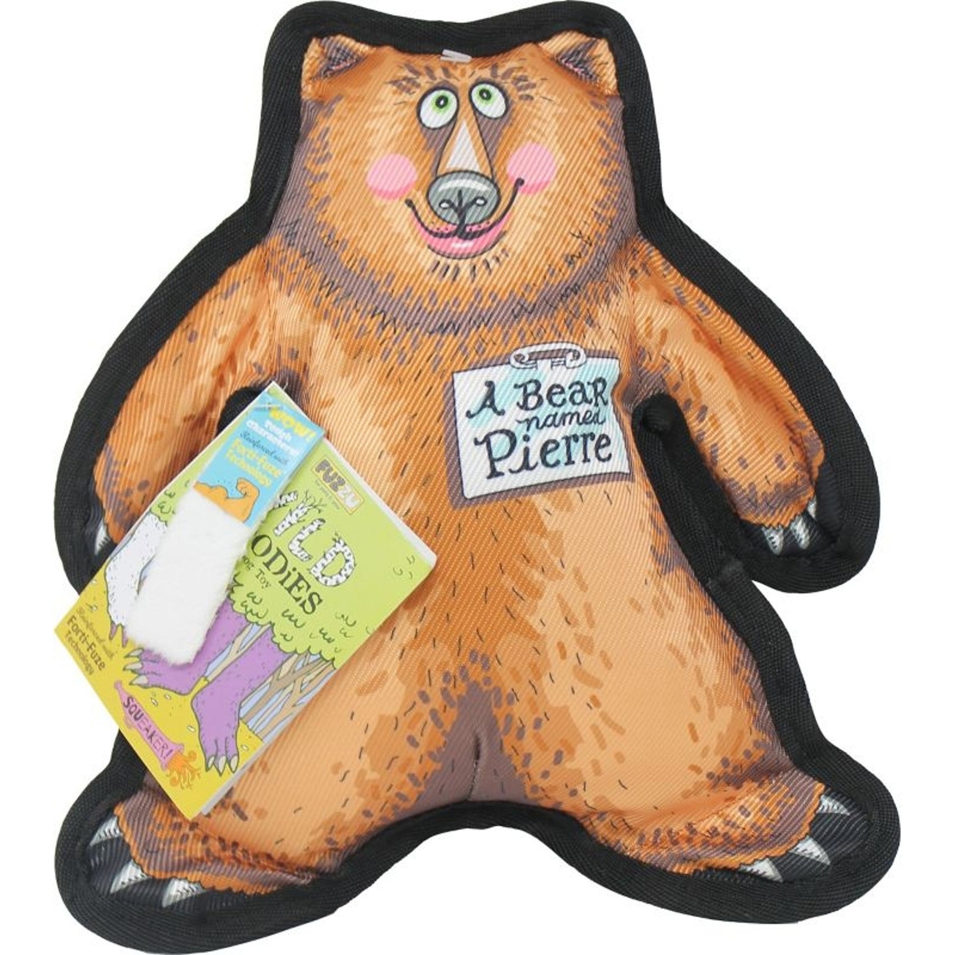 Pierre The Bear Dog Toy Wild Woodies LG Brown