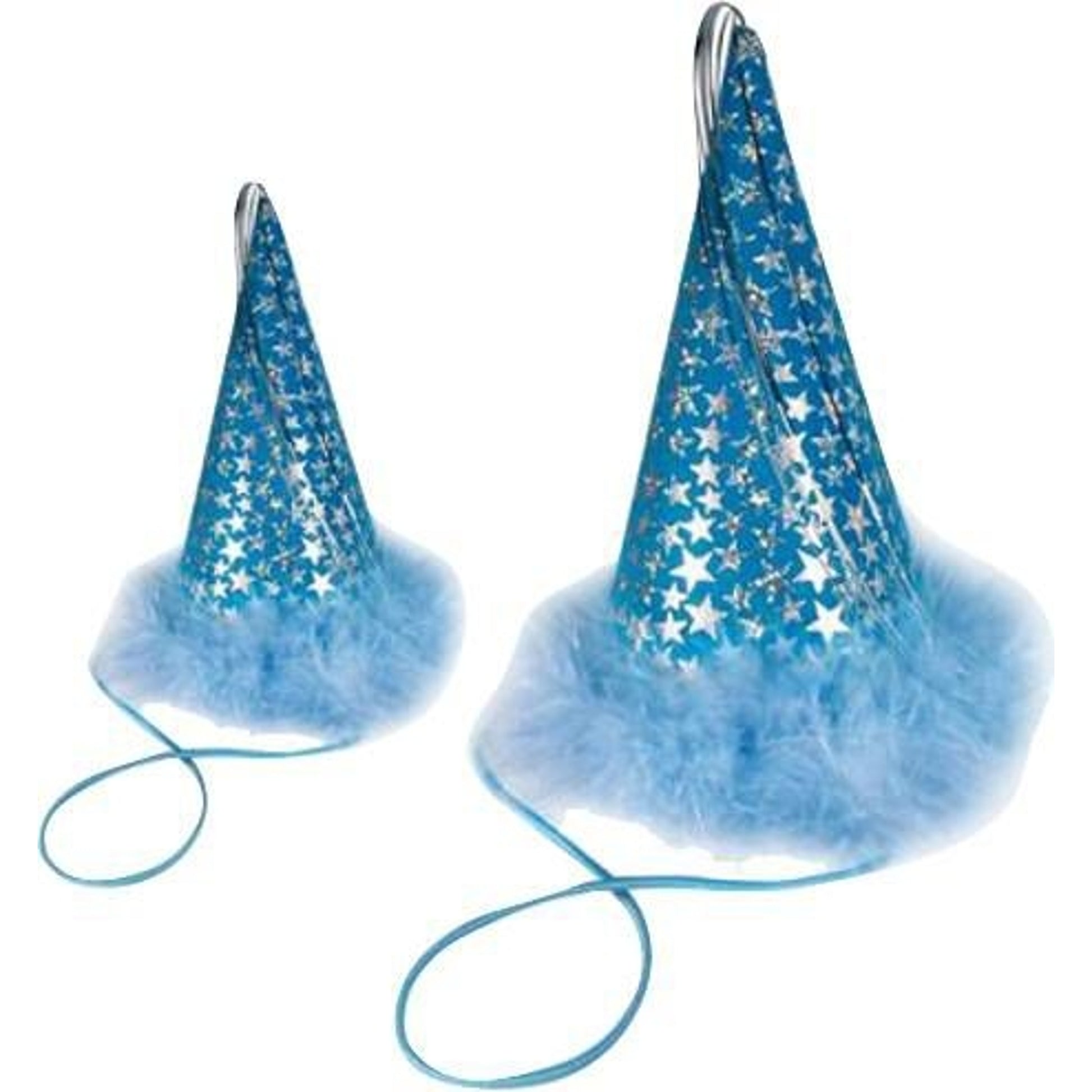 Party Hat Blue Stars Large Blue