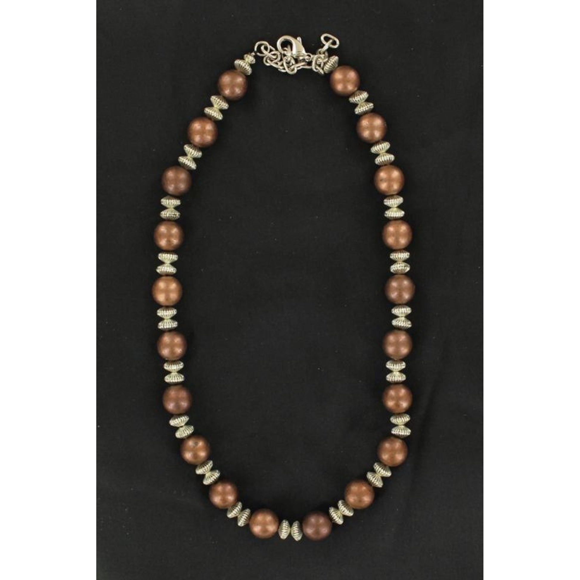 Copper Round Bead Necklace 17