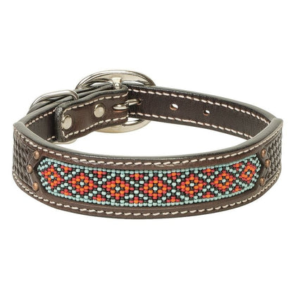 Weaver Beaded Basketweave Dog Collar