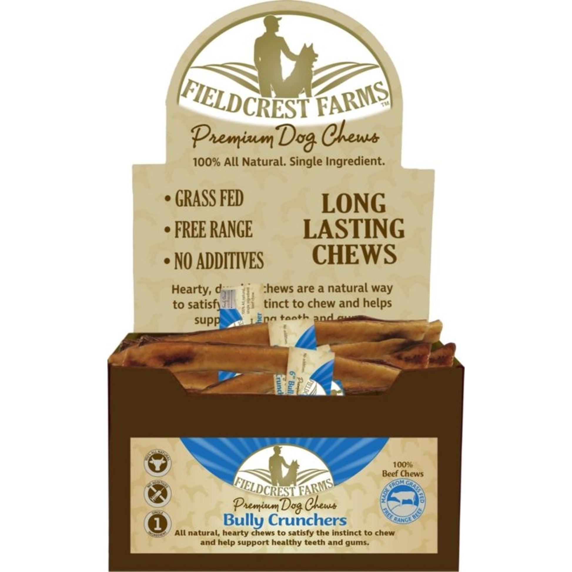 Fieldcrest Farms Bully Crunchers Beef Chews