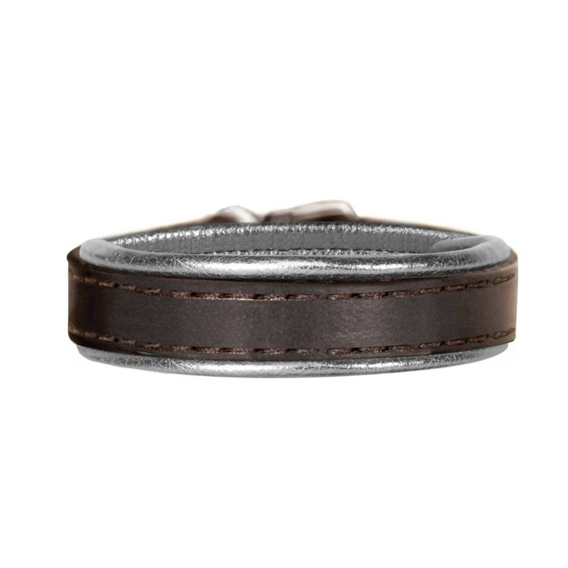 Perri's Metallic Padded Leather Bracelet One Size