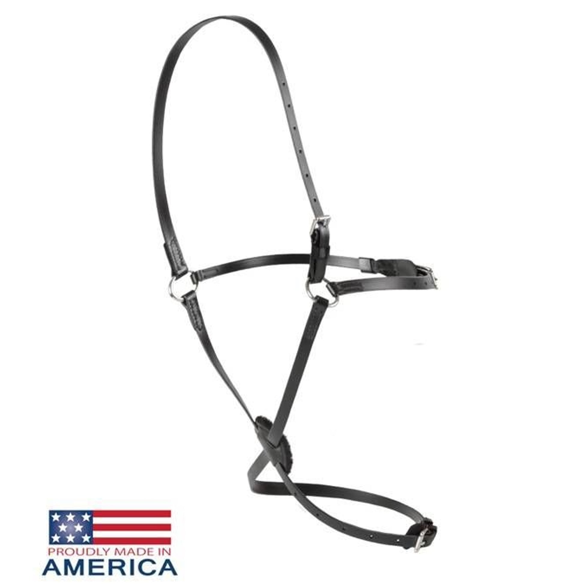 Feather-Weight Synthetic Figure 8 Race Halter Blac
