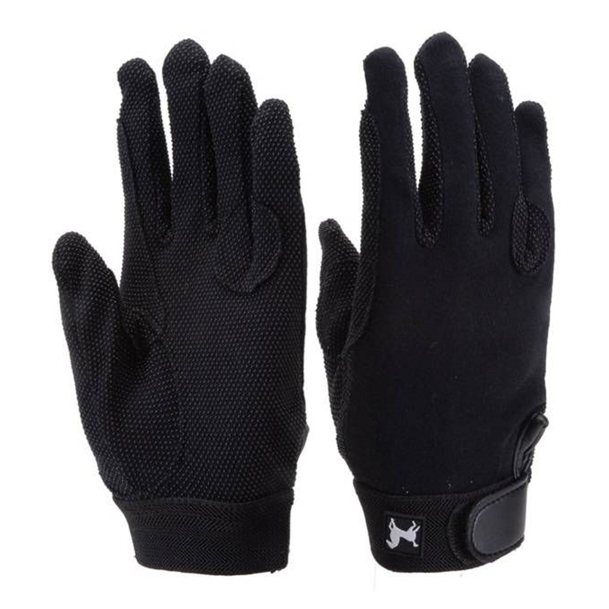 Jacks Cotton Pimple Gloves 5 Black