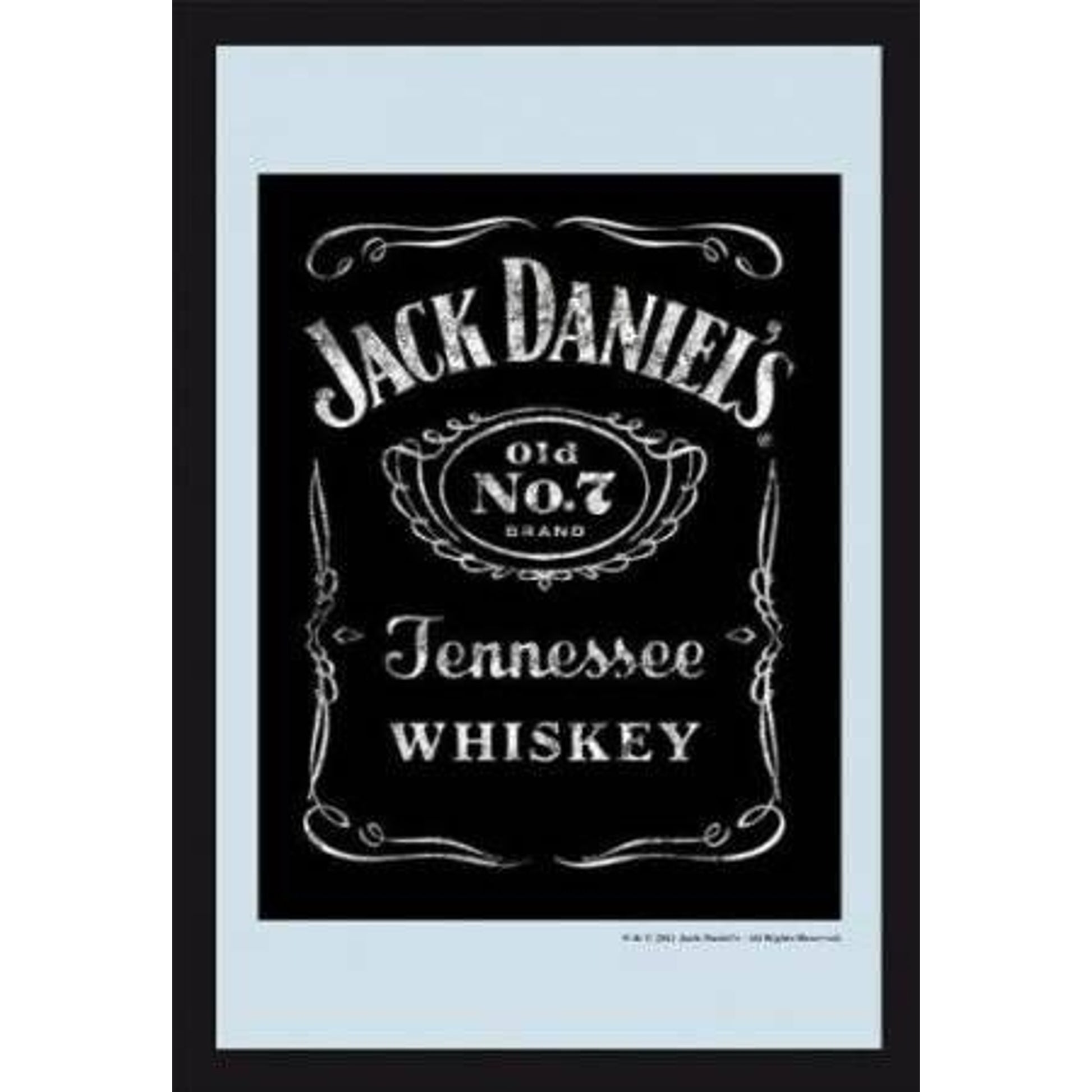 Jack Daniel's Weathered Label Mirror 7 7/8x11 3/4