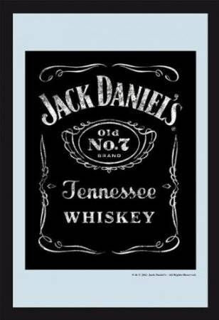 Jack Daniel's Weathered Label Mirror 7 7/8x11 3/4