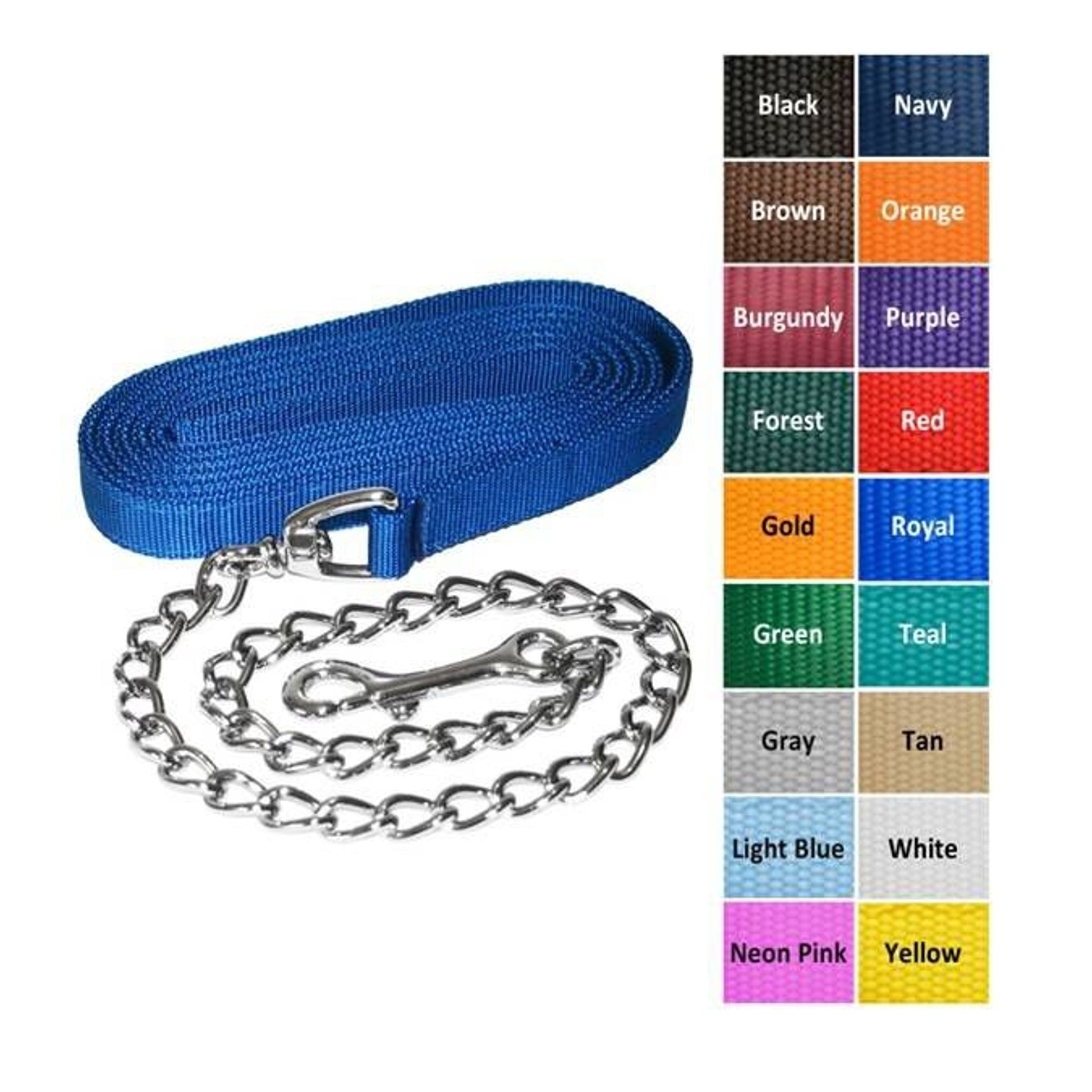Jacks Lead Shank 20In Chrome Plated Chain 6Ft