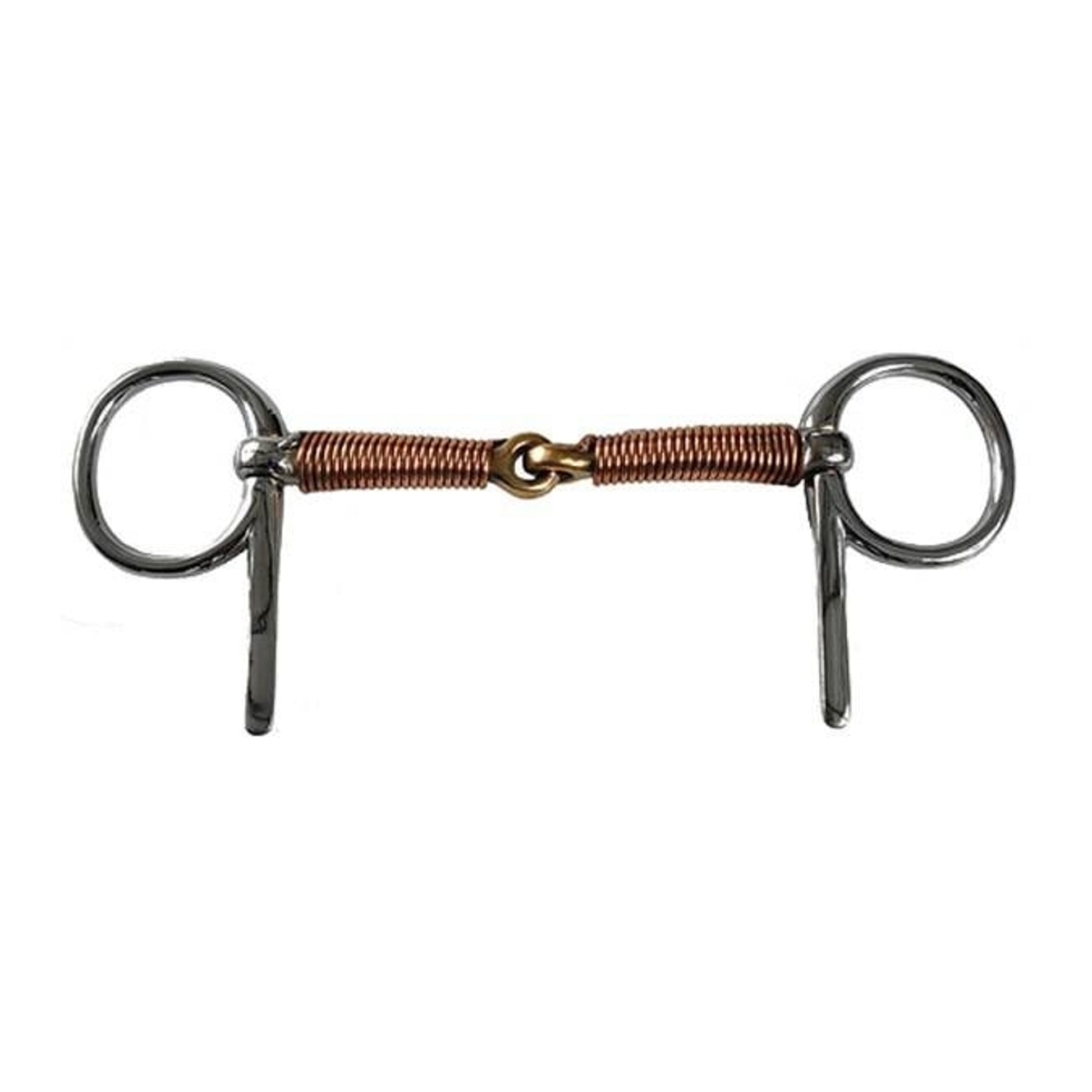 Jacks Copper Wire Wrap Snaffle Bit 5" Stainless St