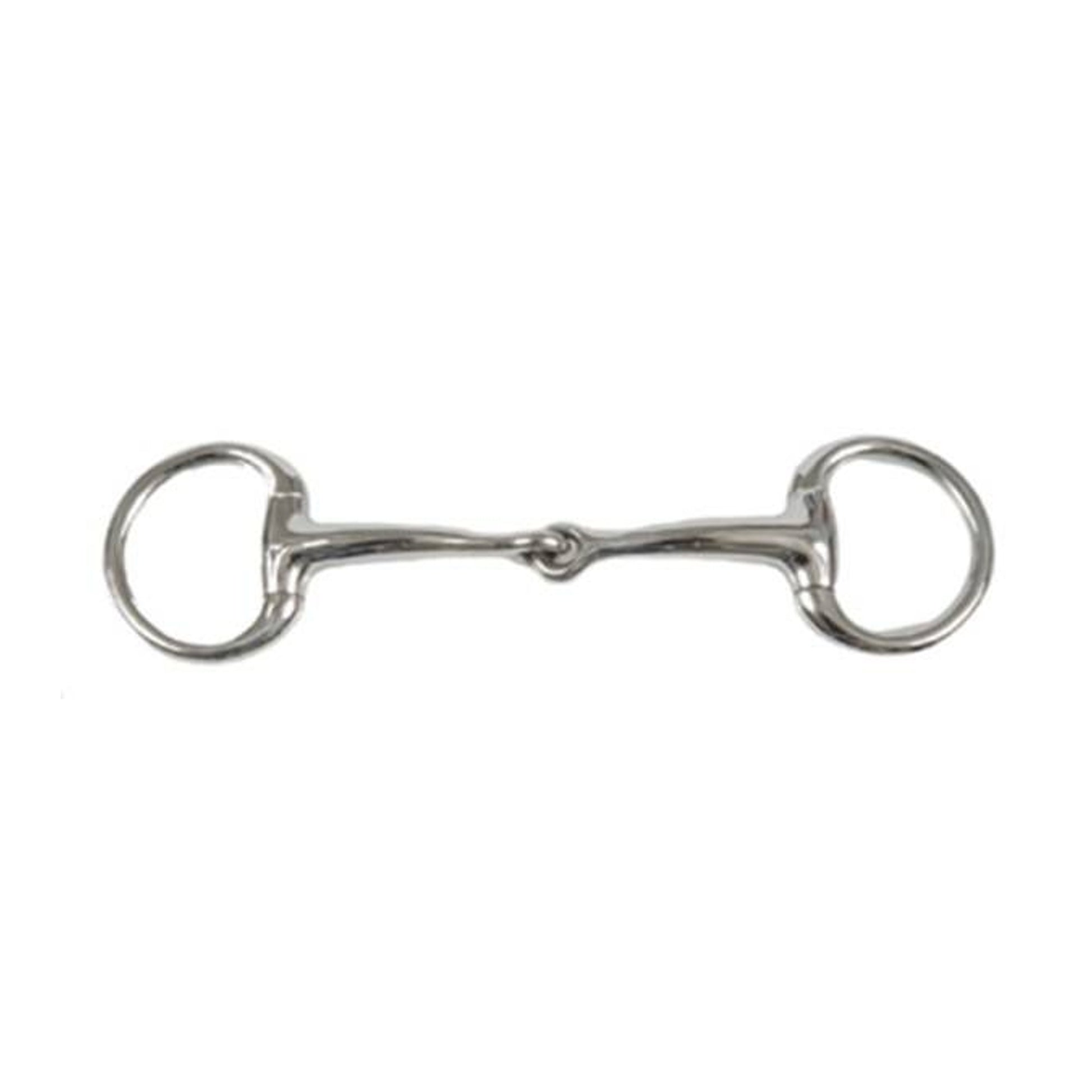 Jacks Curved Mouth Eggbutt Snaffle Bit 5" Stainles
