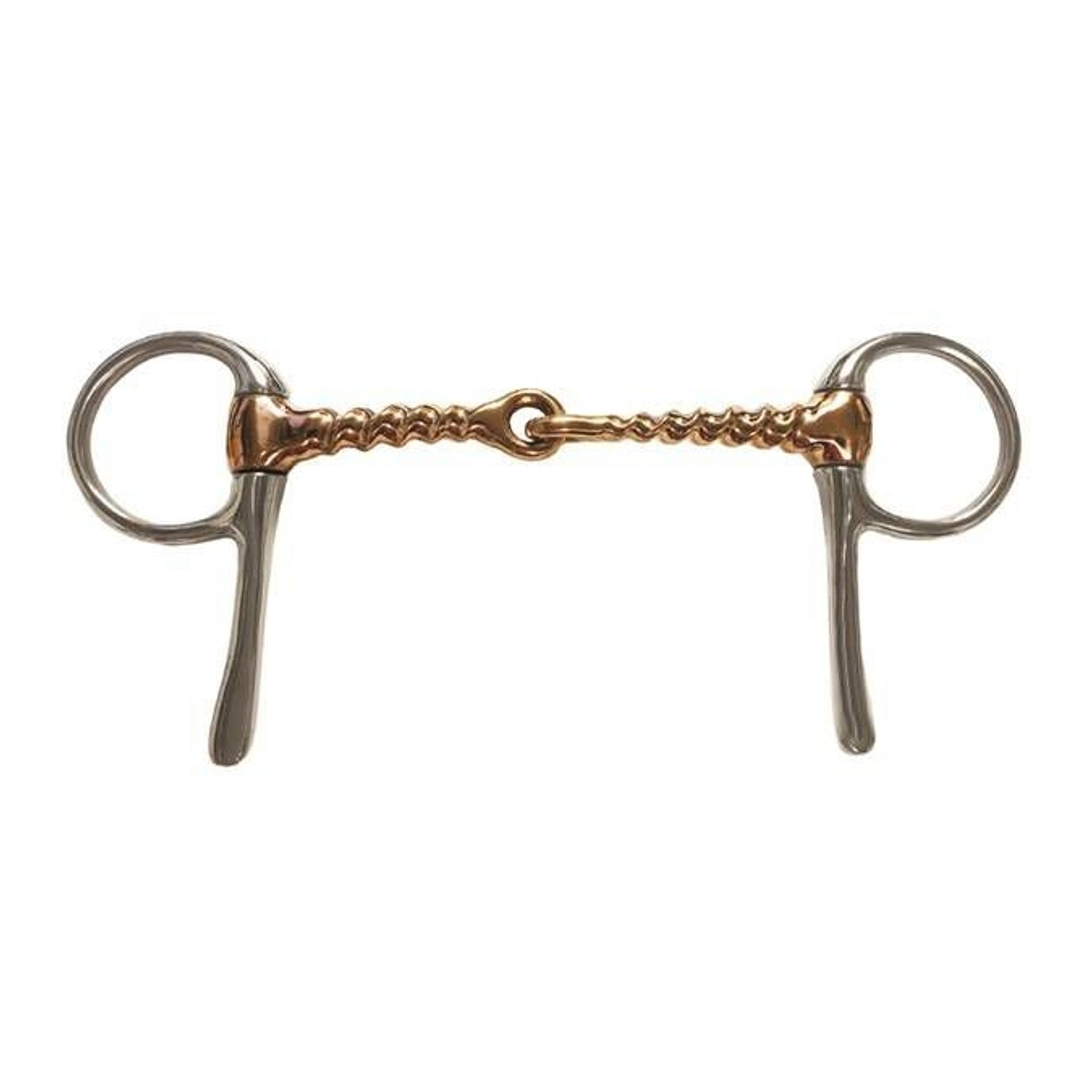 Jacks Half Cheek Copper Corkscrew Jointed Snaffle