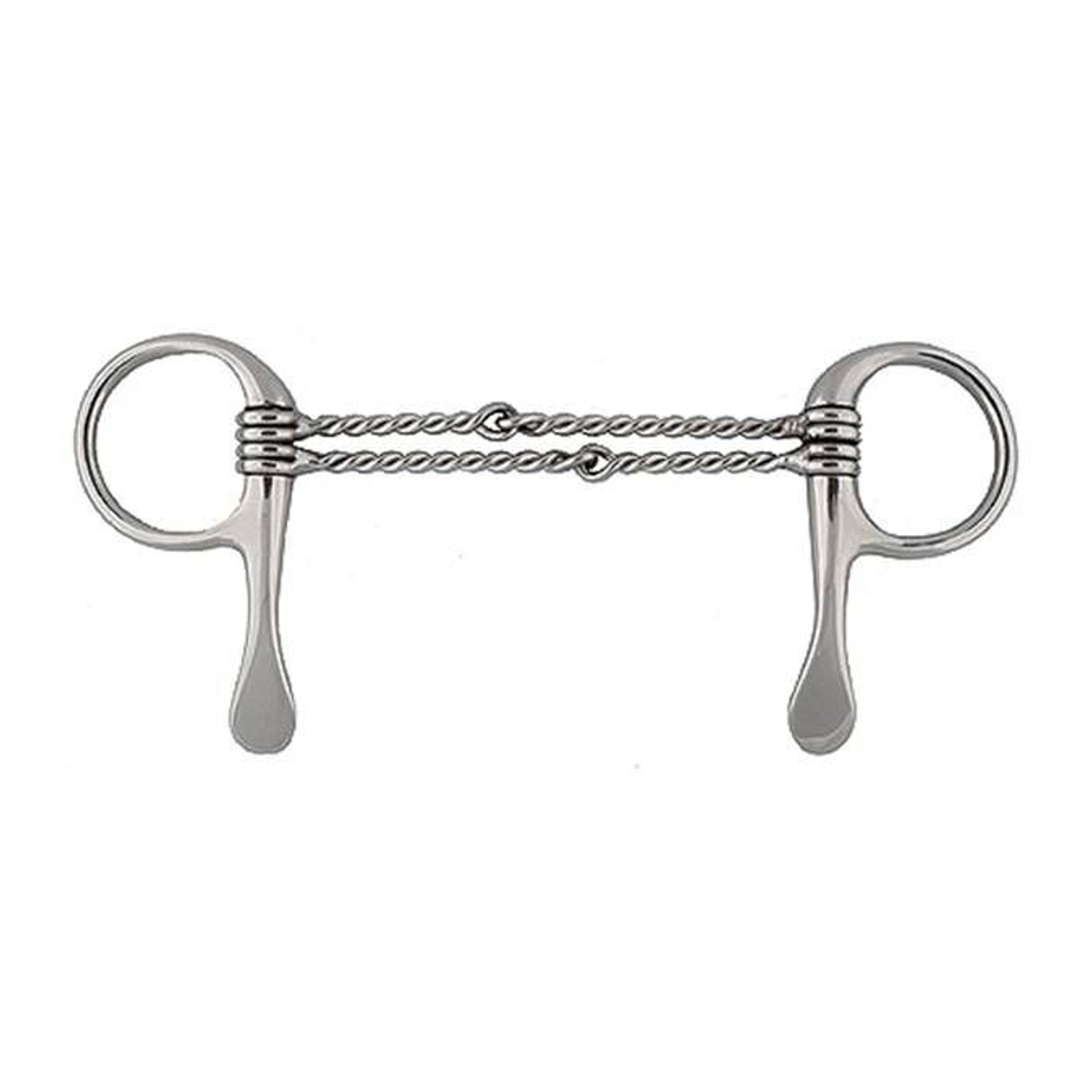 Jacks Half Cheek Double Twisted Wire Bit 5" Stainl