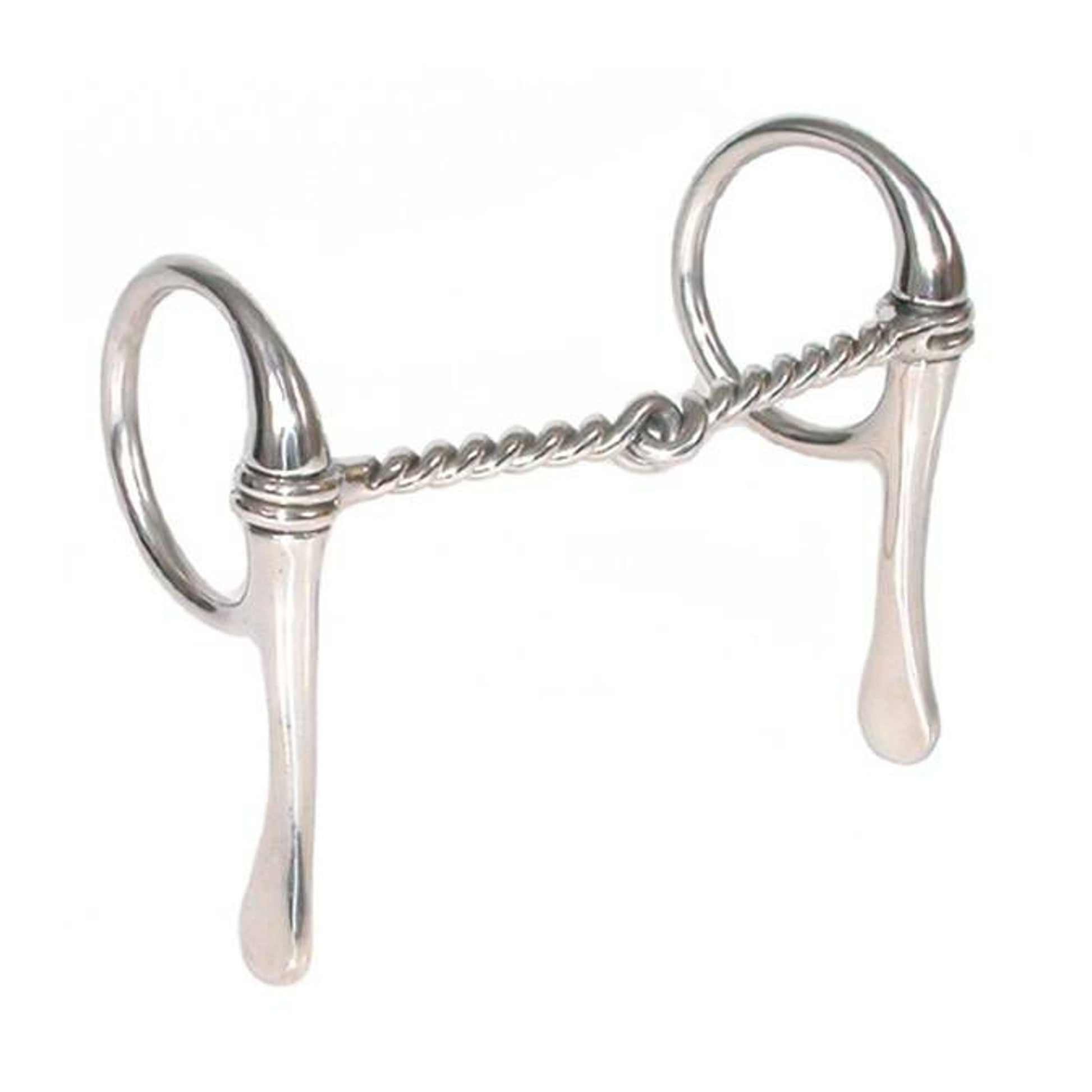 Jacks Half Cheek Twisted Wire Bit 5" Stainless Ste