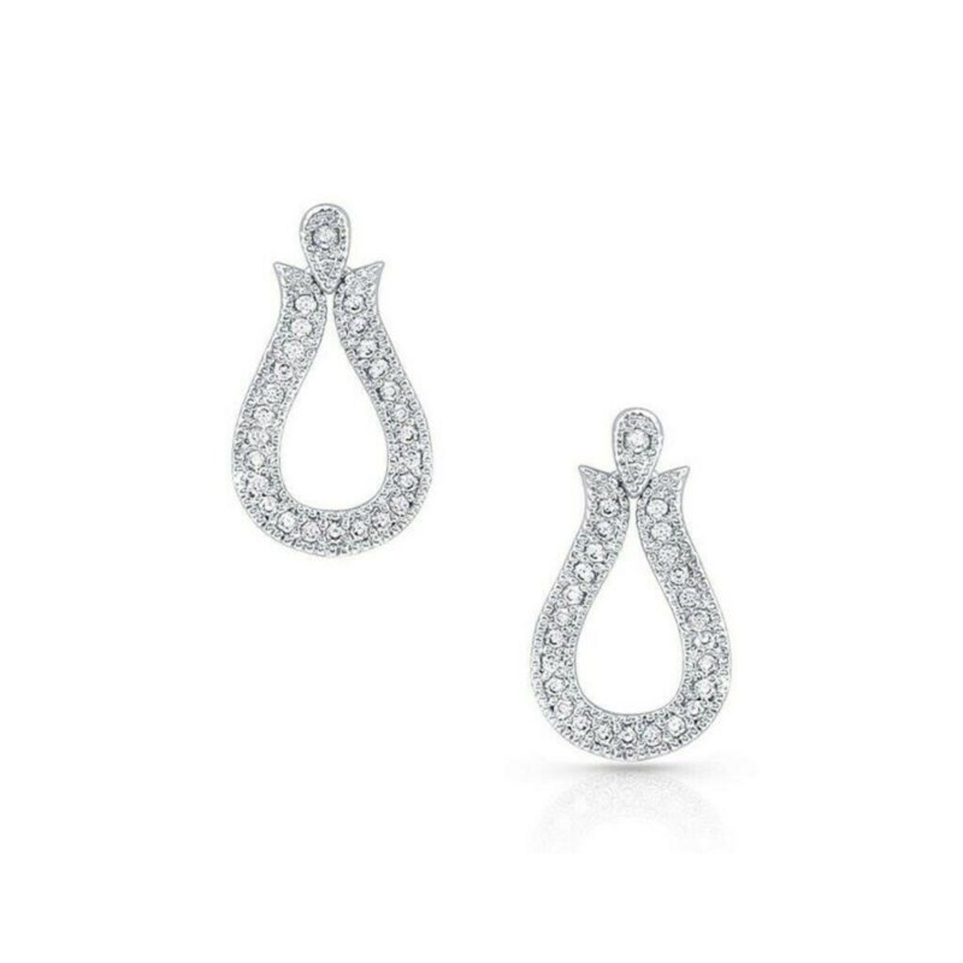 Montana Silversmiths Glittering Yoke Crystal Earri