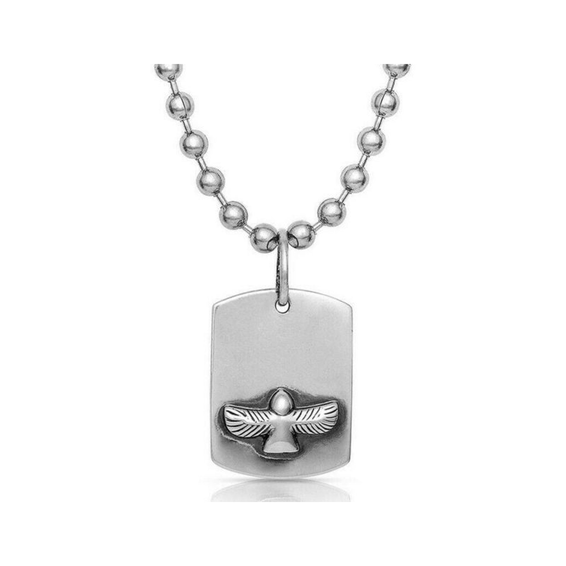 Montana Silversmiths Flying Free Dog Tag Necklace