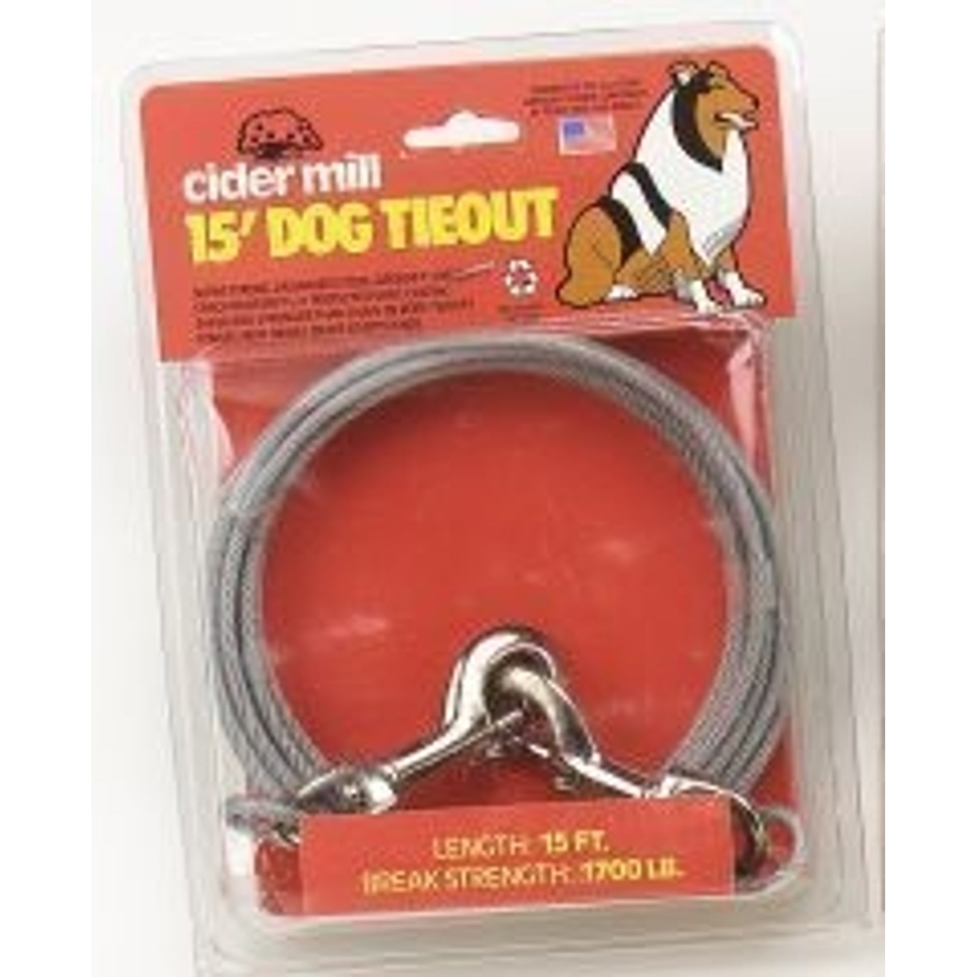 Vinyl Tieout Clear Break Strength 1700lb 15Ft Stee