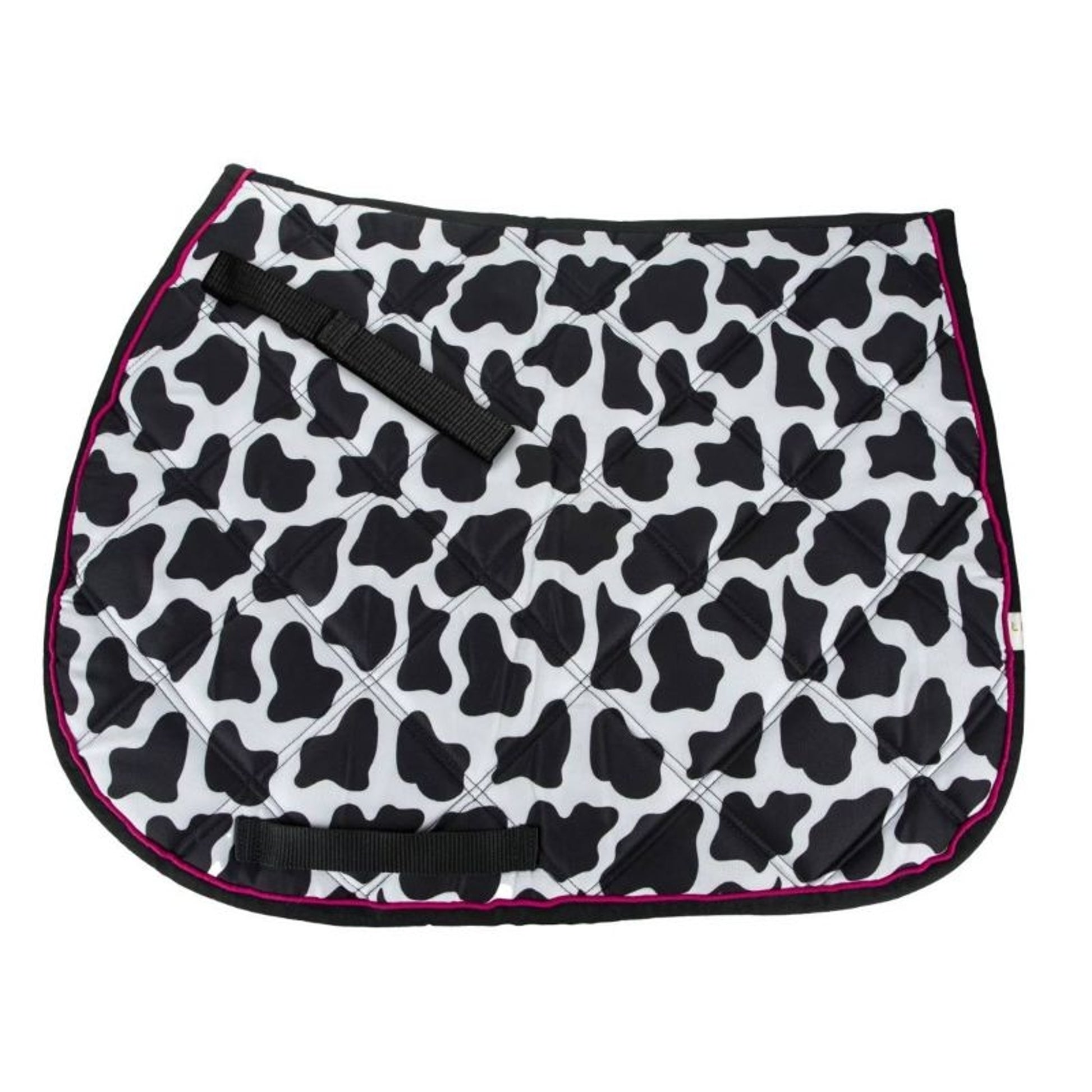 Lettia Cow Print All Purpose Pad 22" x 20" Black/W