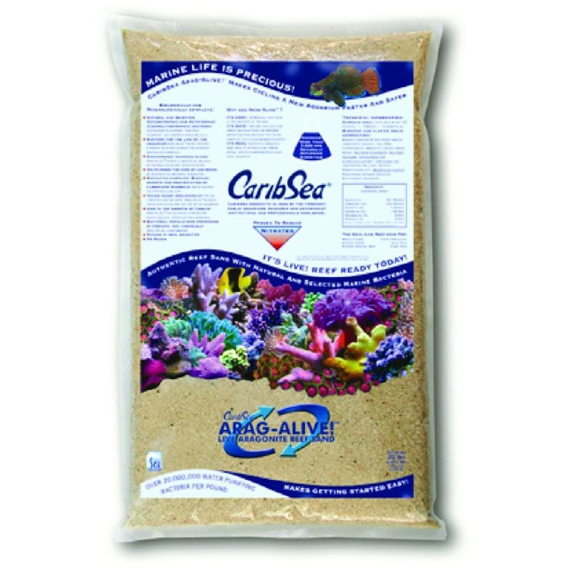 Caribsea Agri-Alive Indo-Pacific Sand 20 X13 X2 Bk