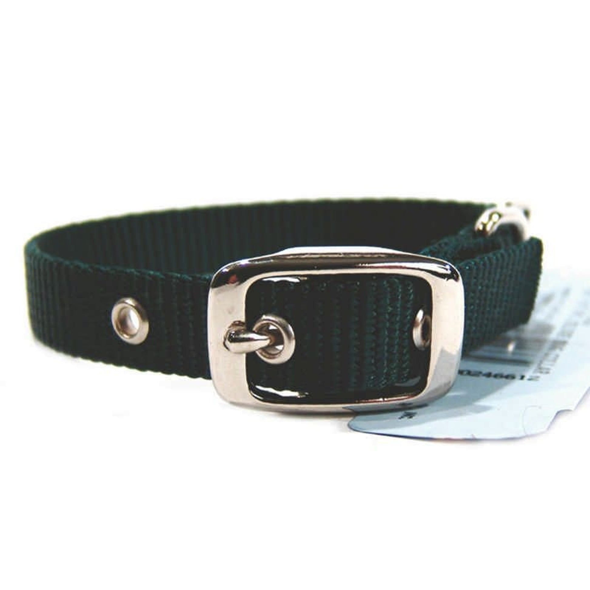 Single Nylon Dog Collar 2x0.25x0.25 Black