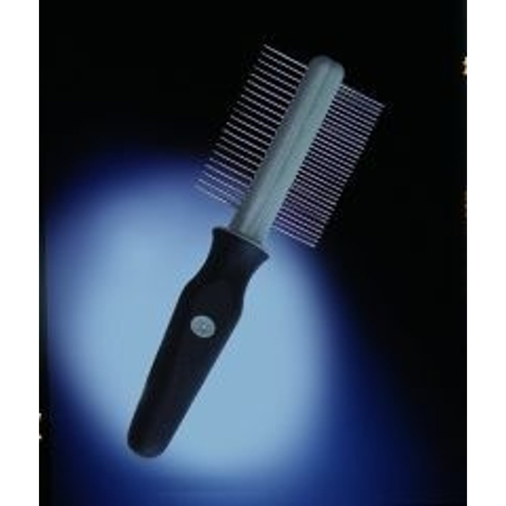 Double Sided Comb For Dogs/Cats 5x1.75x10.5 Bk/Gr