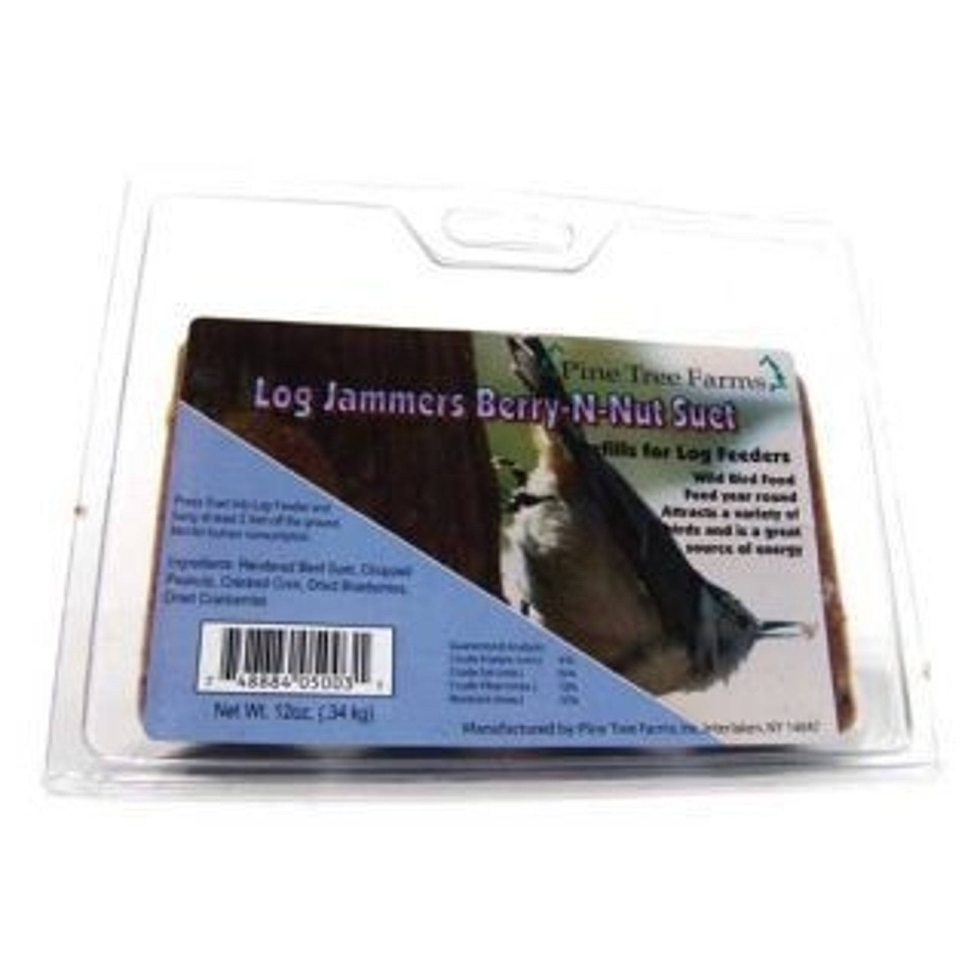 Log Jammer Log Bird Food 0.75 x 0.25 x 0.5