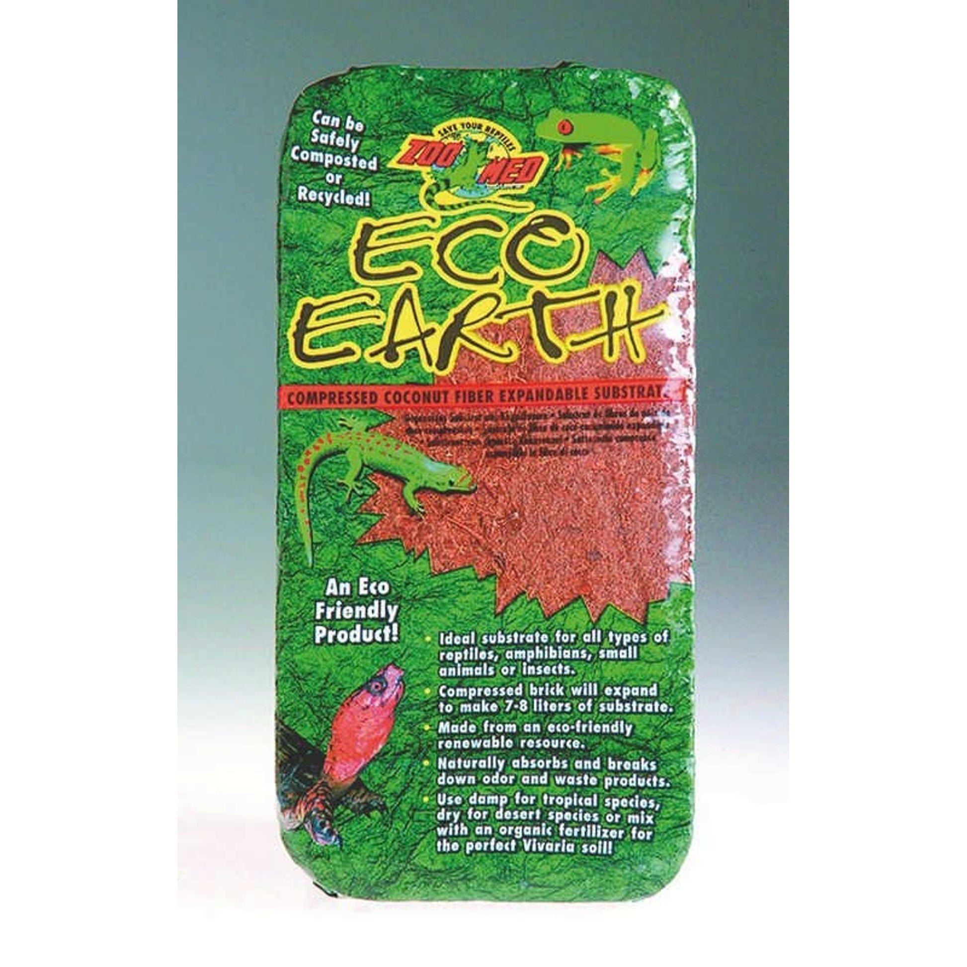 Eco Earth Compressed Coconut Fiber Brick 1pk Red