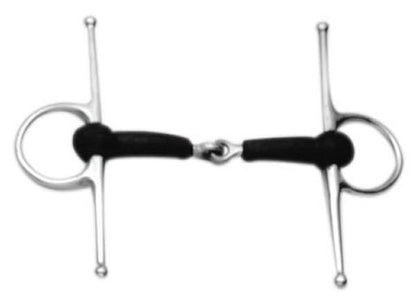 Korsteel Soft Rubber Full Cheek Snaffle Bit