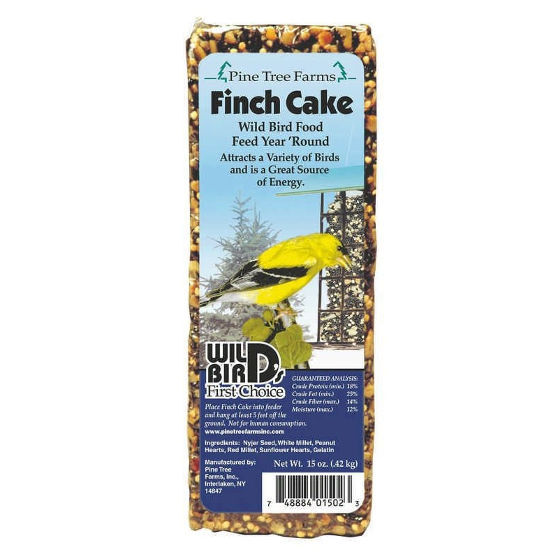 Finch Seed Cake 16 Oz