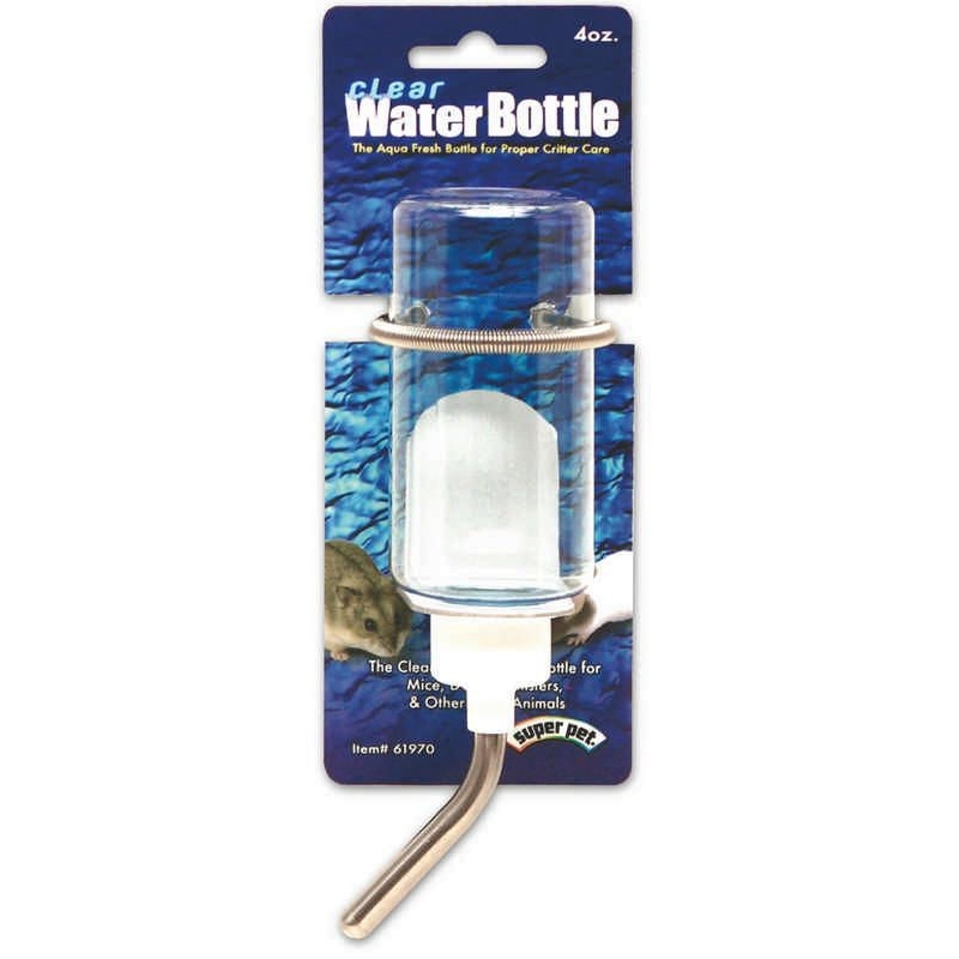 Clear Small Animal Water Bottle 8 Ounces Clear