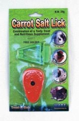 Carrot Salt Lick For Small Animals Assorted
