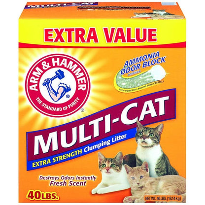 Arm / Hammer MultiCat Clumping Litter 20lb Unscent