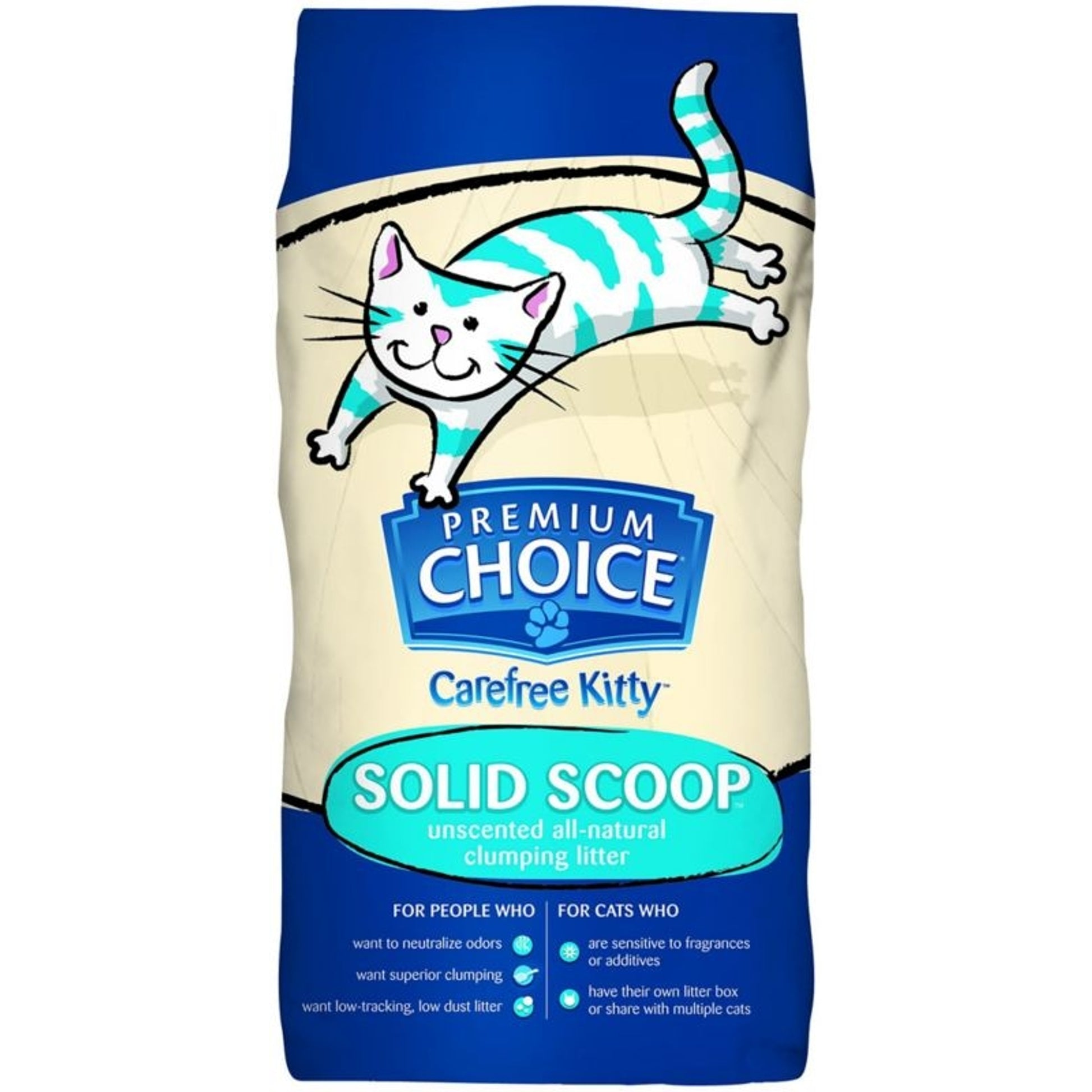 Premium Choice Unscented Solid Cat Litter