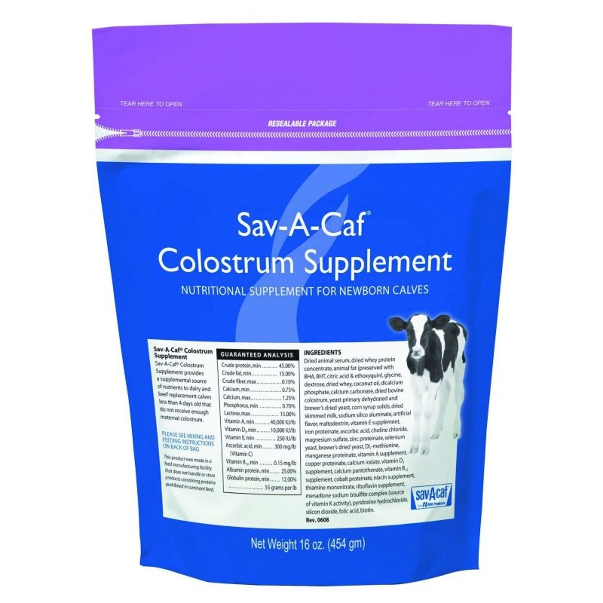Sav-A-Caf Colostrum Supplement 16oz