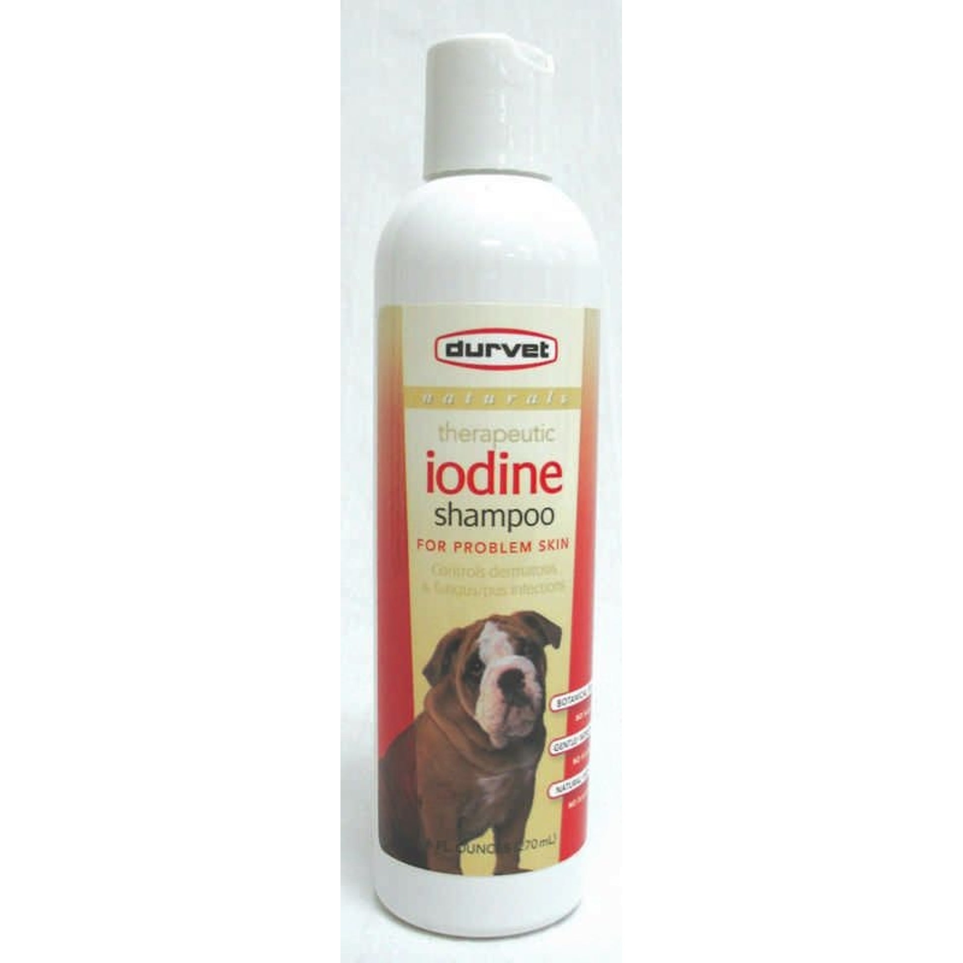 Durvet Naturals Iodine Shampoo 8 oz Red
