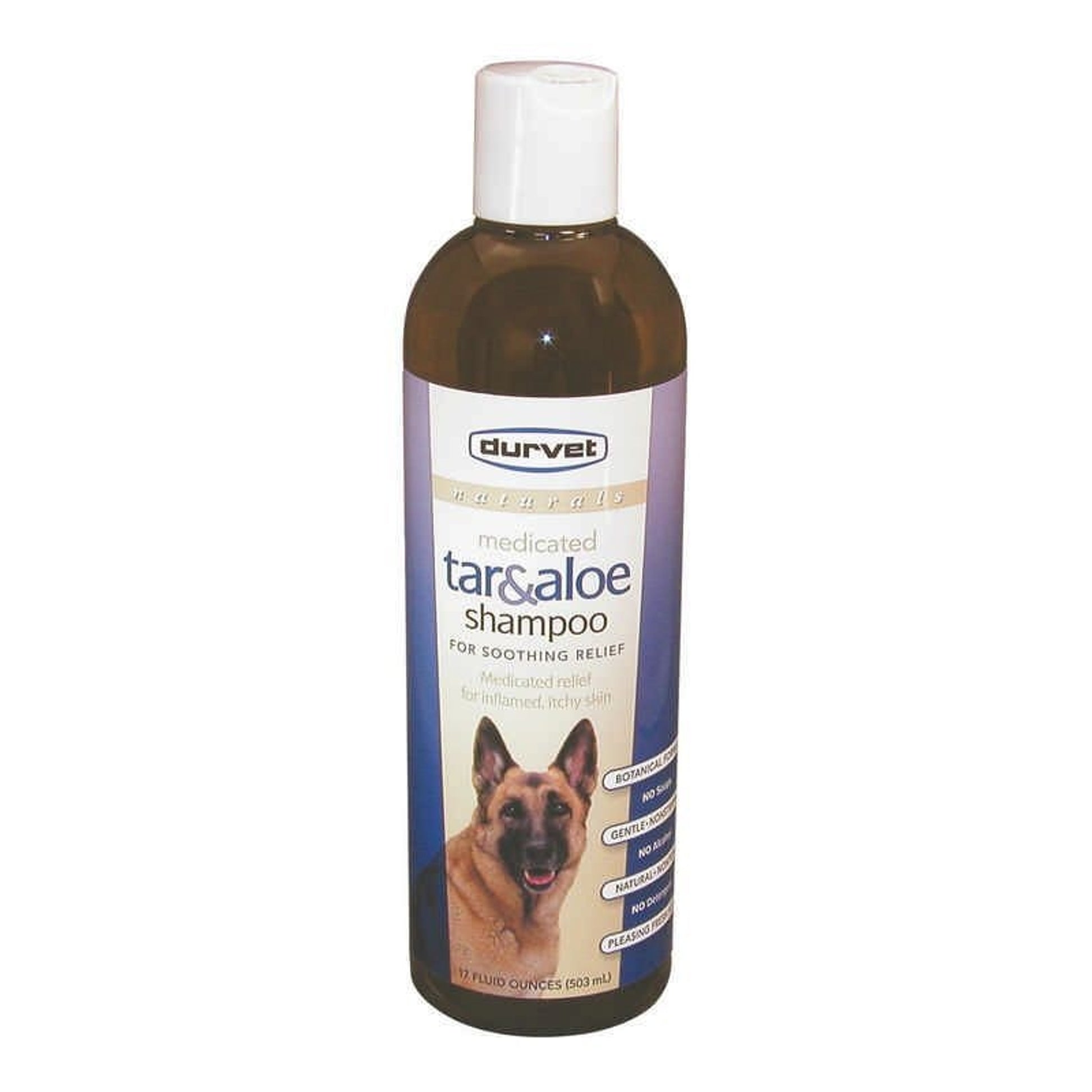 Durvet Naturals Tar And Aloe Shampoo 17 oz Blue