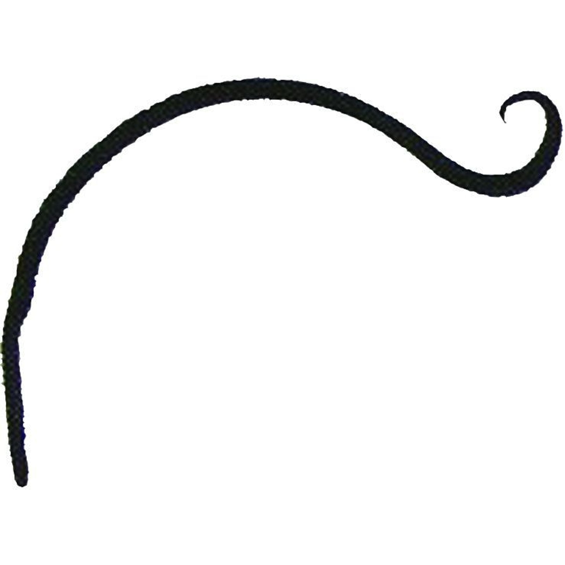Hookery Curved Hanger Upturn Hook 9in Black