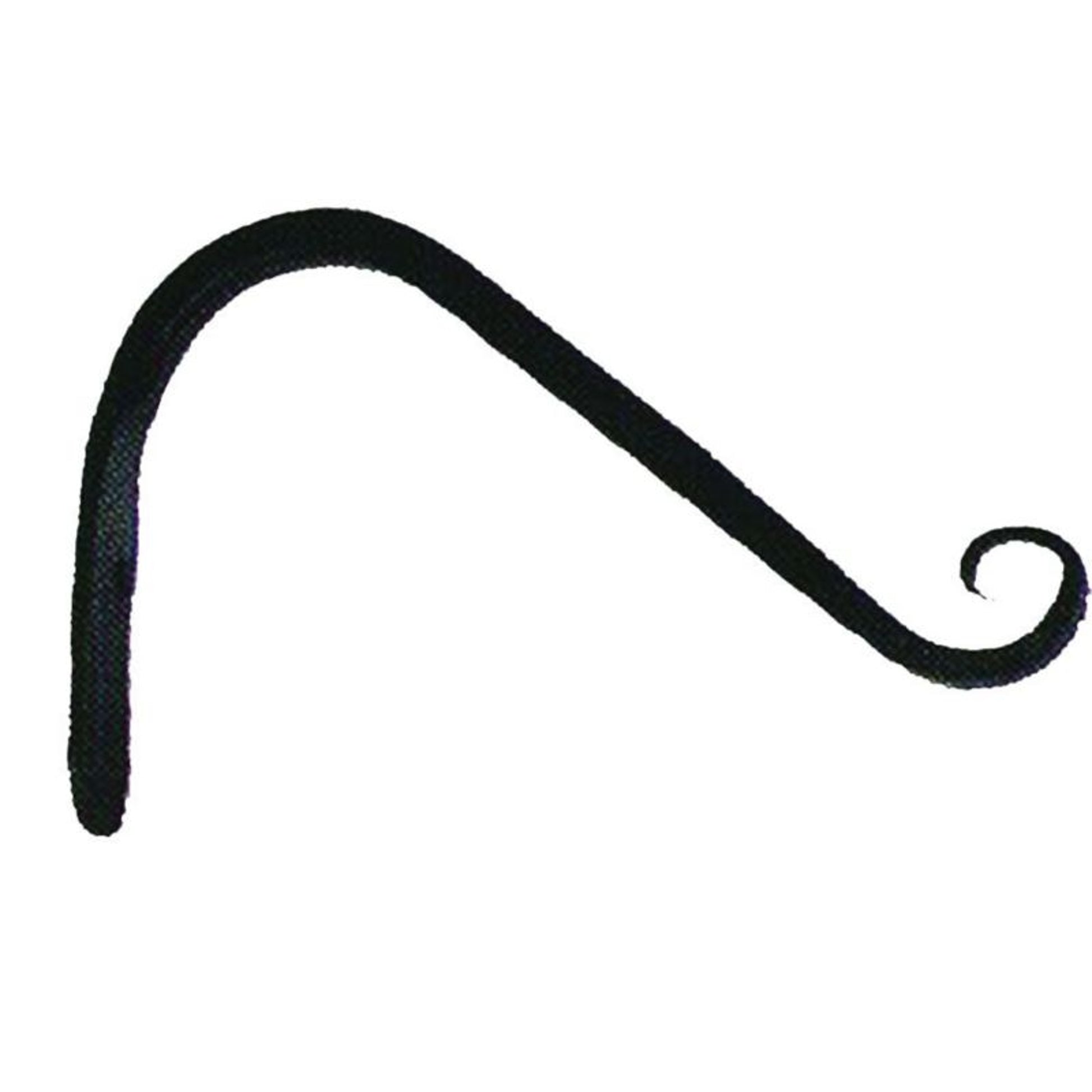 Hookery Curved Hanger Upturn Hook 12in Black