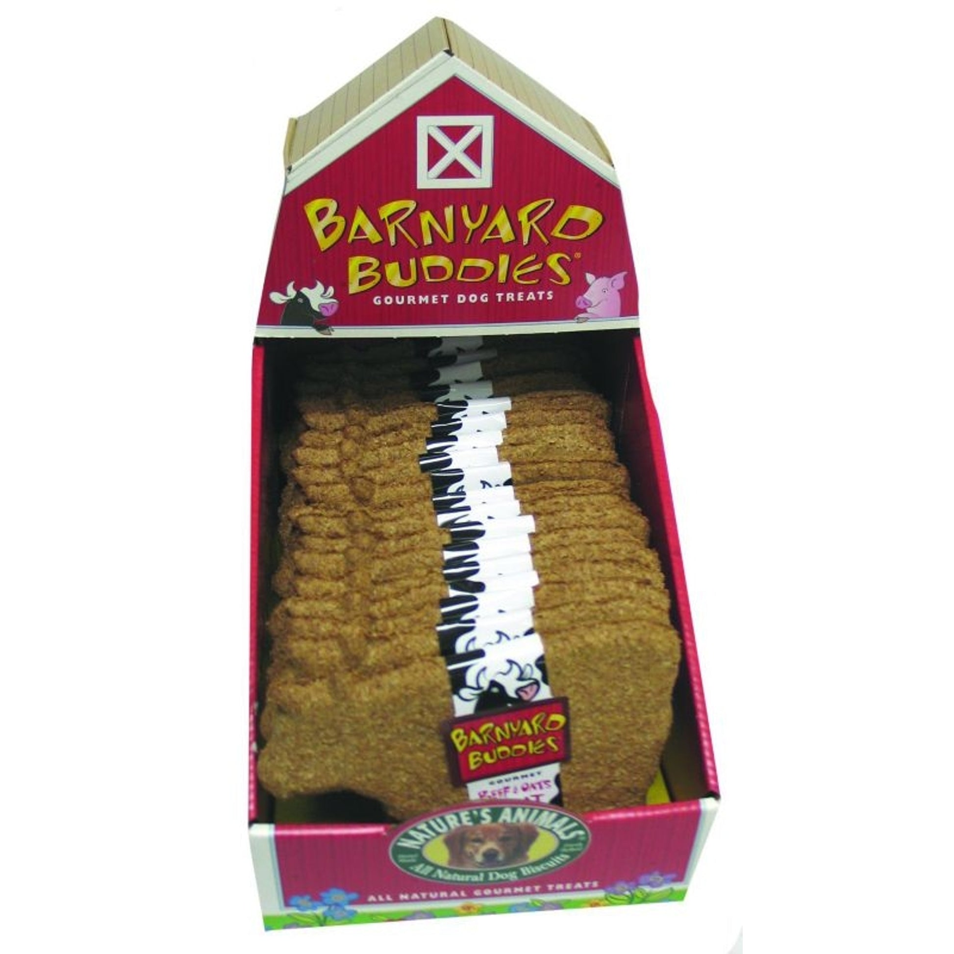 Natures Animals Barnyard Cow Biscuit 18Pk BeefOat